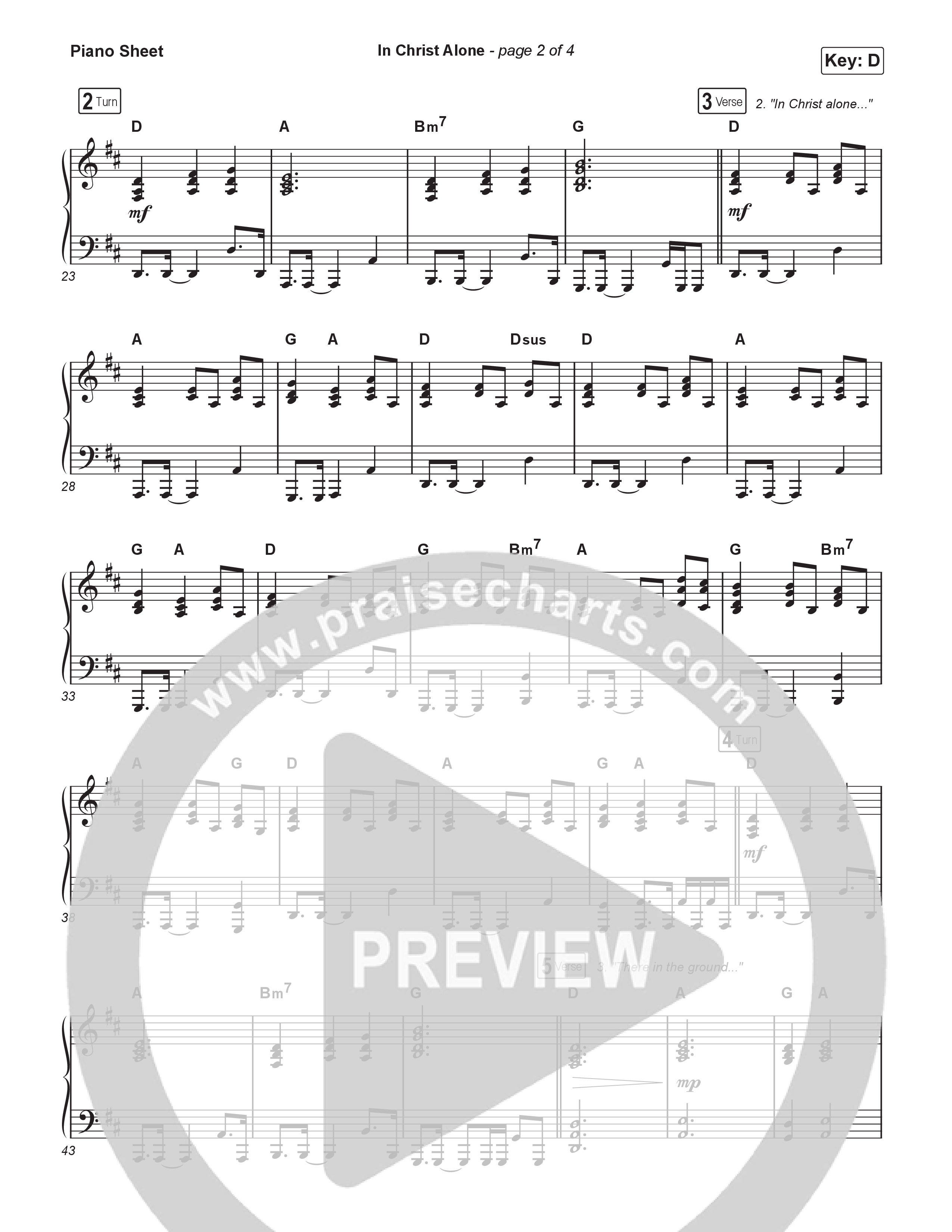 In Christ Alone (Choral/SATB) Piano Sheet (Lily Cottrell / Arr. Travis Cottrell / Orch. Mason Brown)