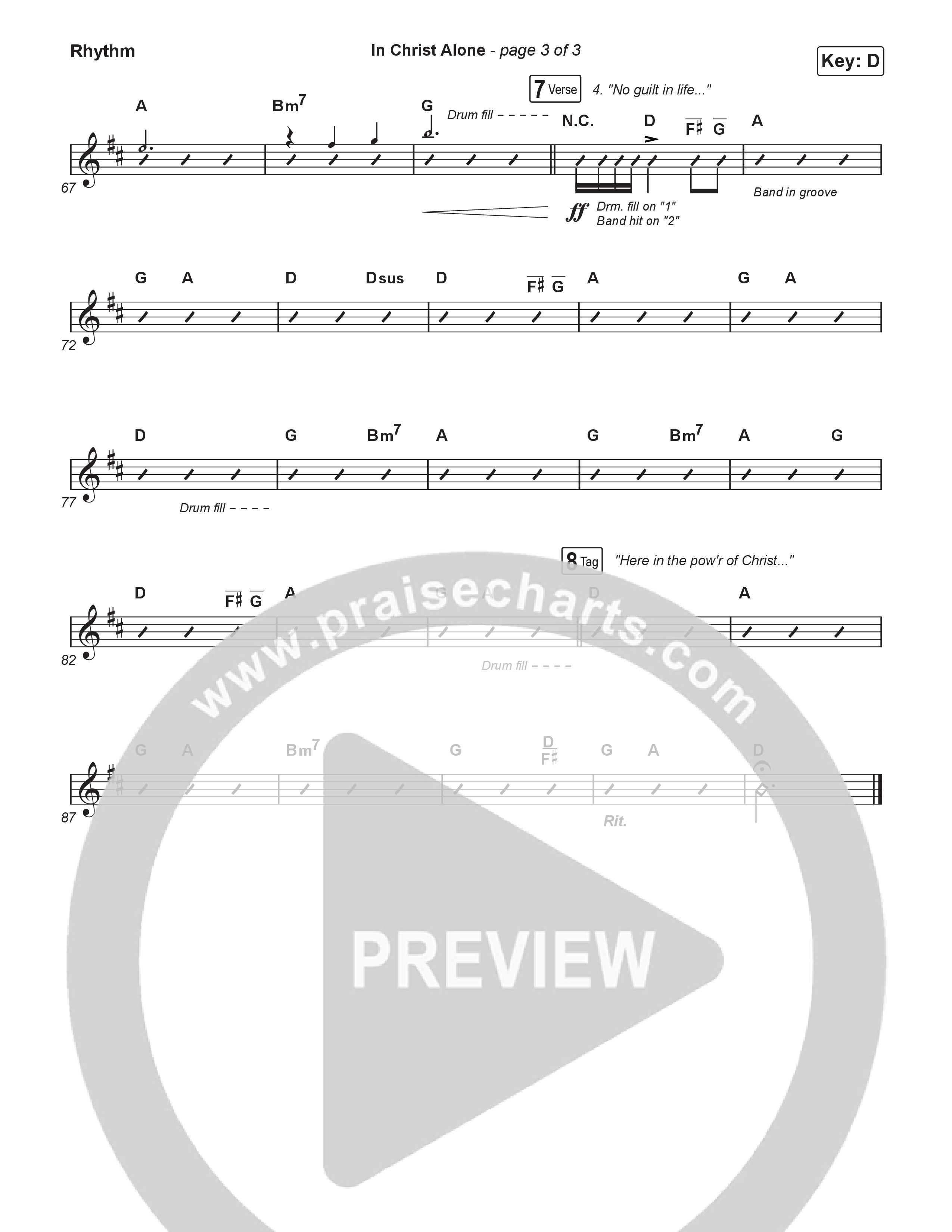 In Christ Alone (Choral/SATB) Rhythm Pack (Lily Cottrell / Arr. Travis Cottrell / Orch. Mason Brown)