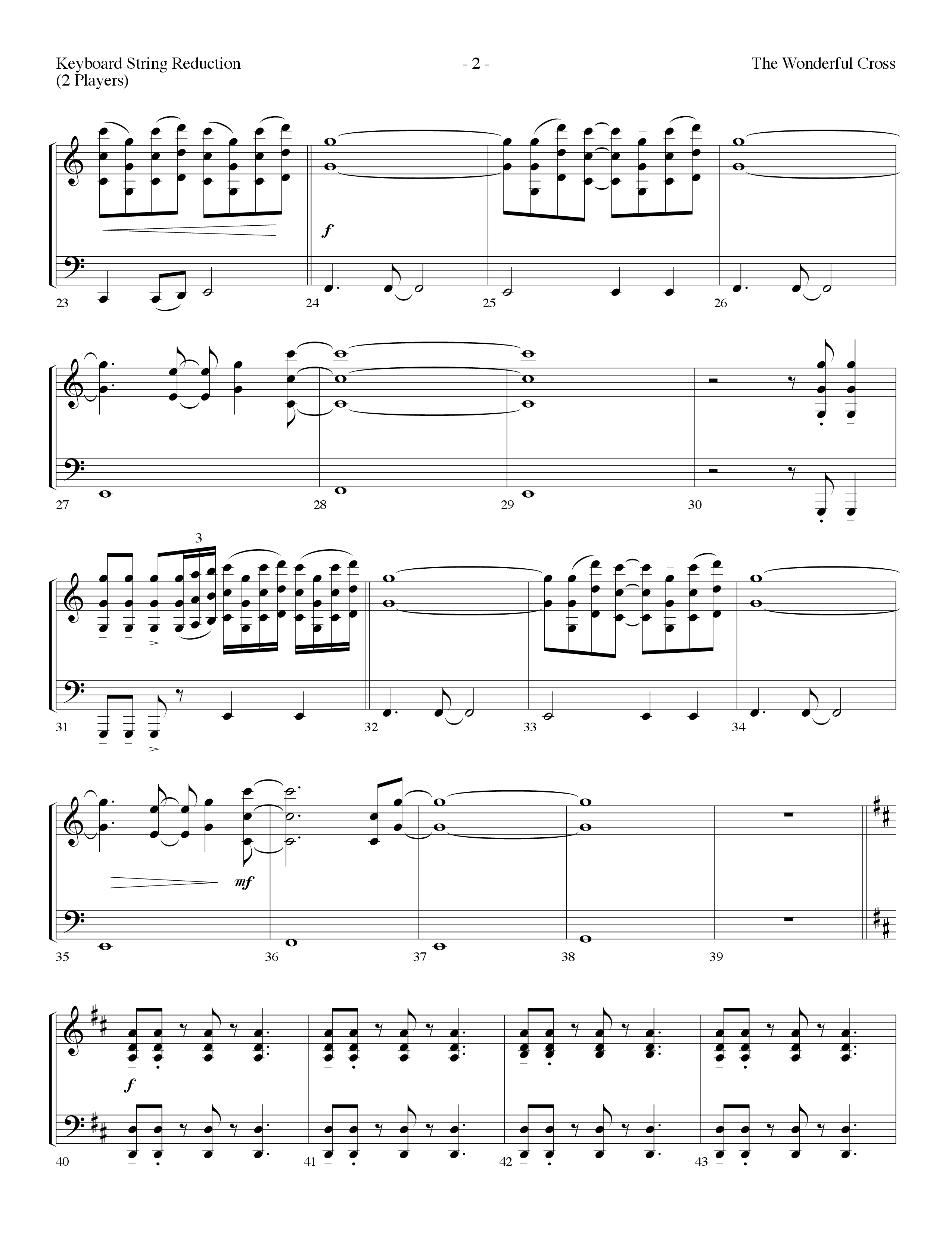 The Wonderful Cross (Choral Anthem SATB) String Reduction (Lifeway Choral / Arr. Dennis Allen)