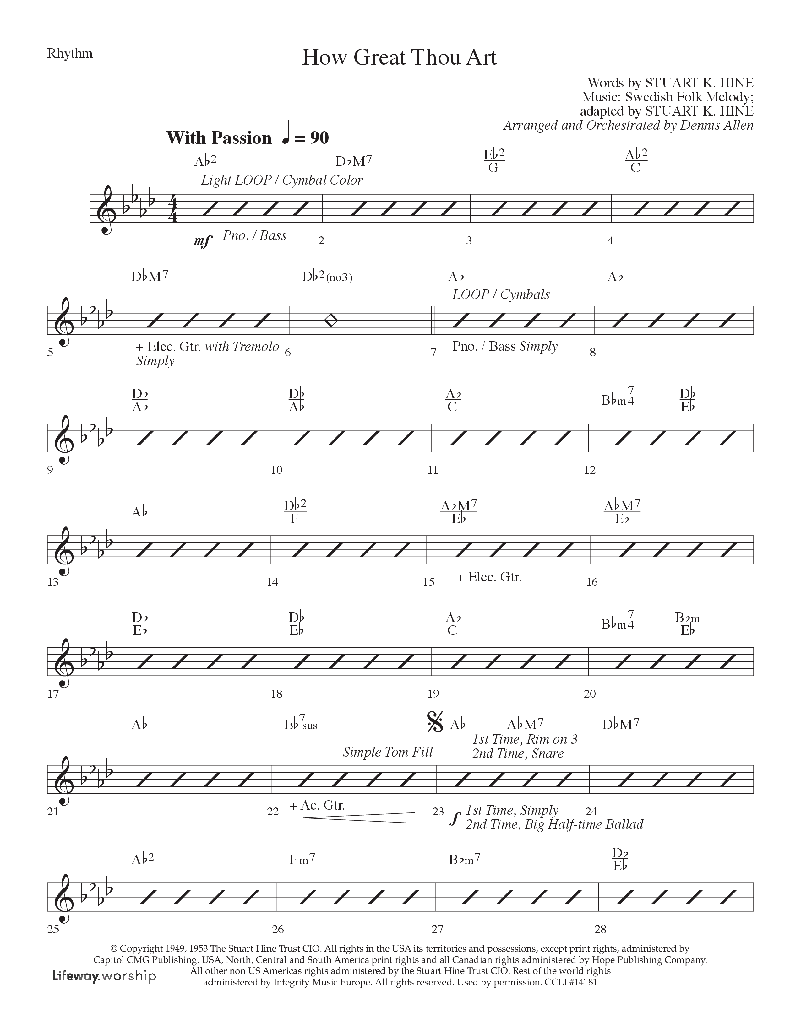 God So Loved The World (6 Song Choral Collection) Song 3 (Lead & Chords) (Lifeway Choral / Arr. Dennis Allen)