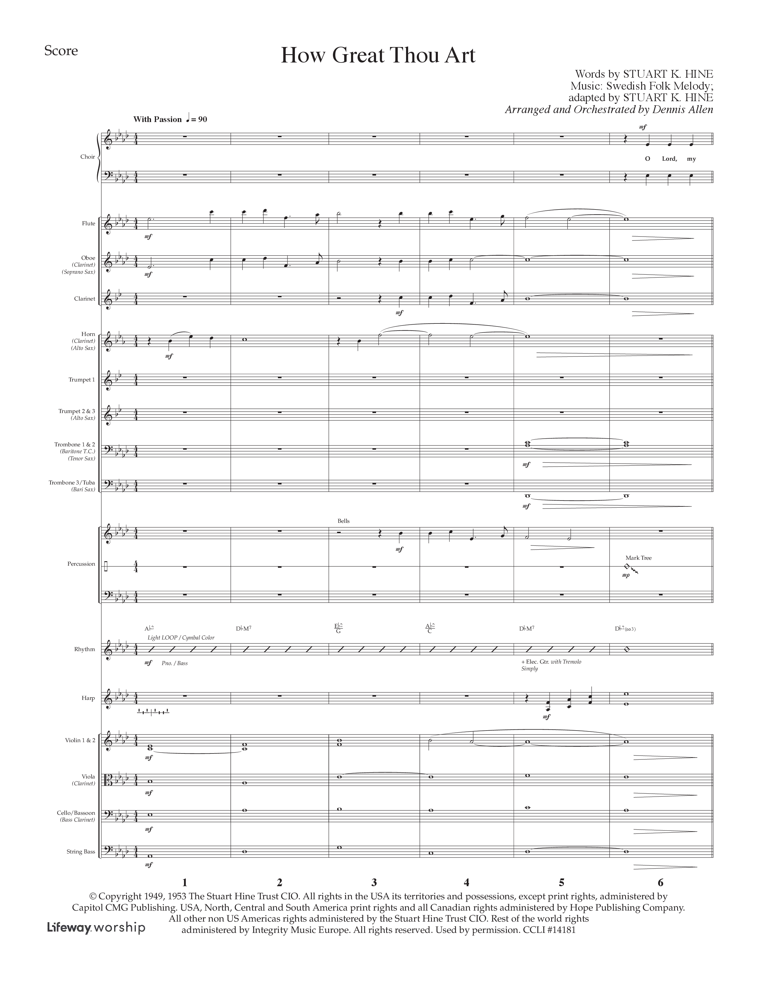 God So Loved The World (6 Song Choral Collection) Song 3 (Orchestration) (Lifeway Choral / Arr. Dennis Allen)