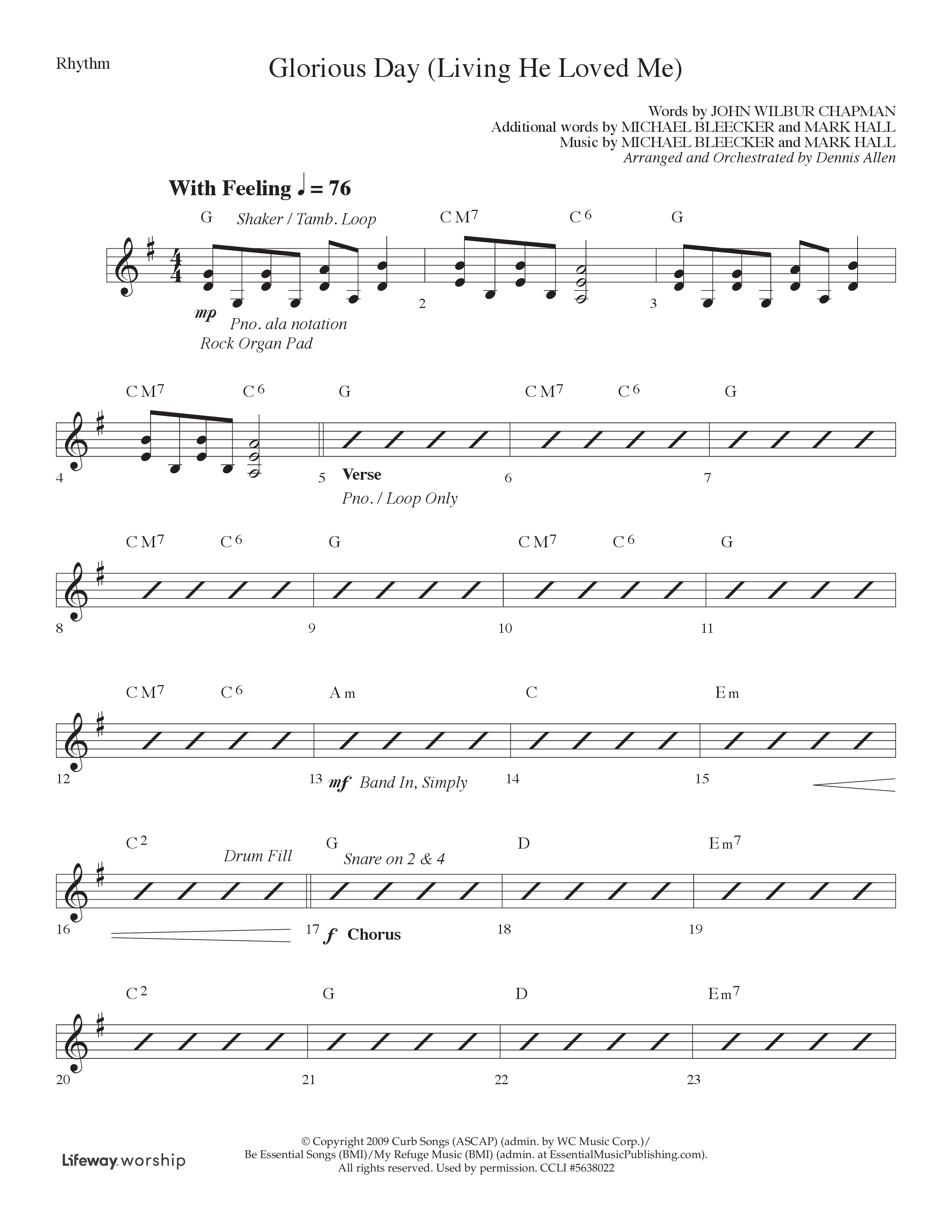 God So Loved The World (6 Song Choral Collection) Song 4 (Lead & Chords) (Lifeway Choral / Arr. Dennis Allen)