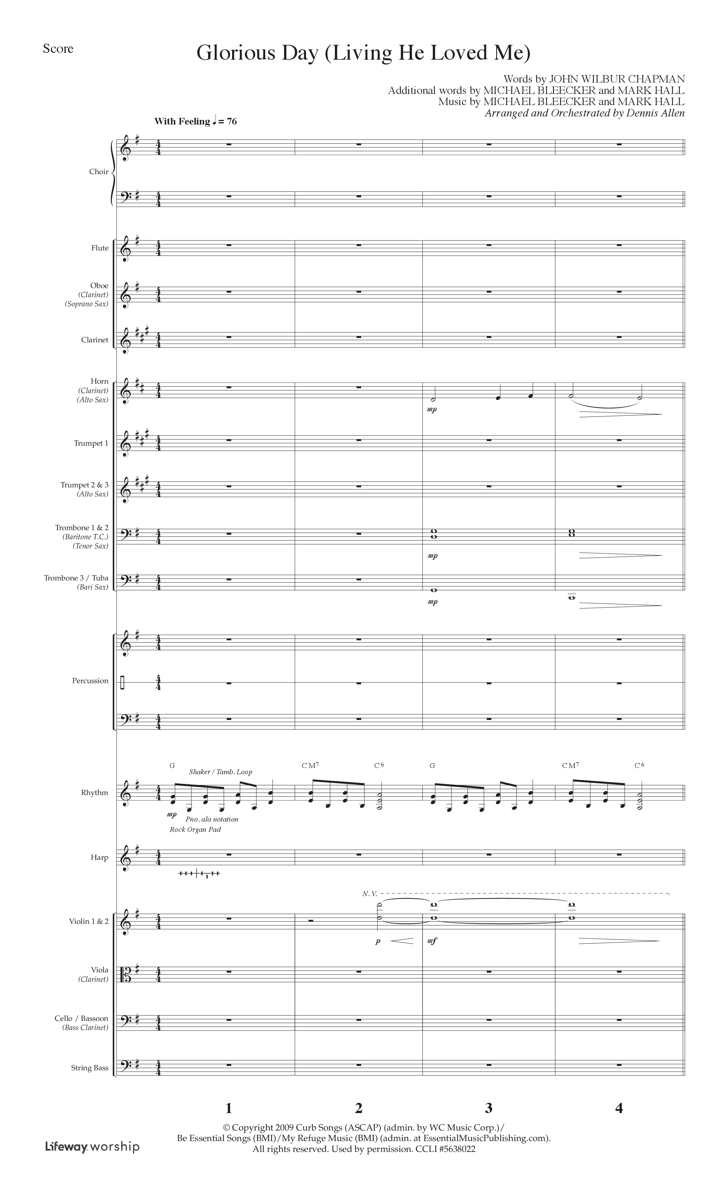 God So Loved The World (6 Song Choral Collection) Song 4 (Orchestration) (Lifeway Choral / Arr. Dennis Allen)