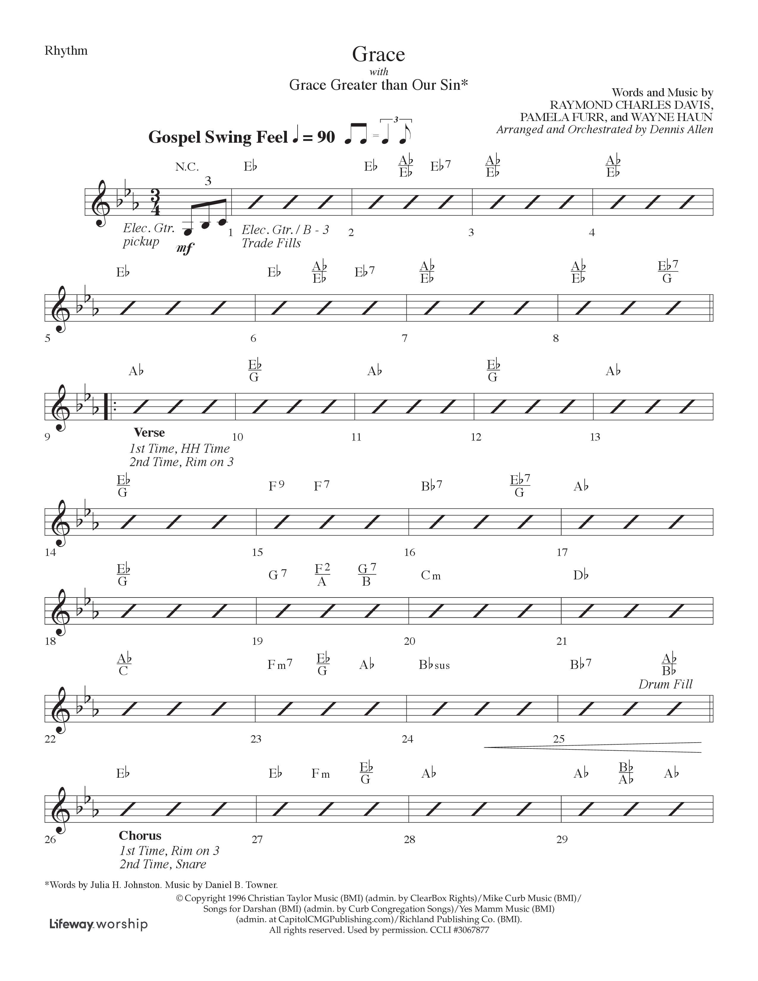 God So Loved The World (6 Song Choral Collection) Song 5 (Lead & Chords) (Lifeway Choral / Arr. Dennis Allen)