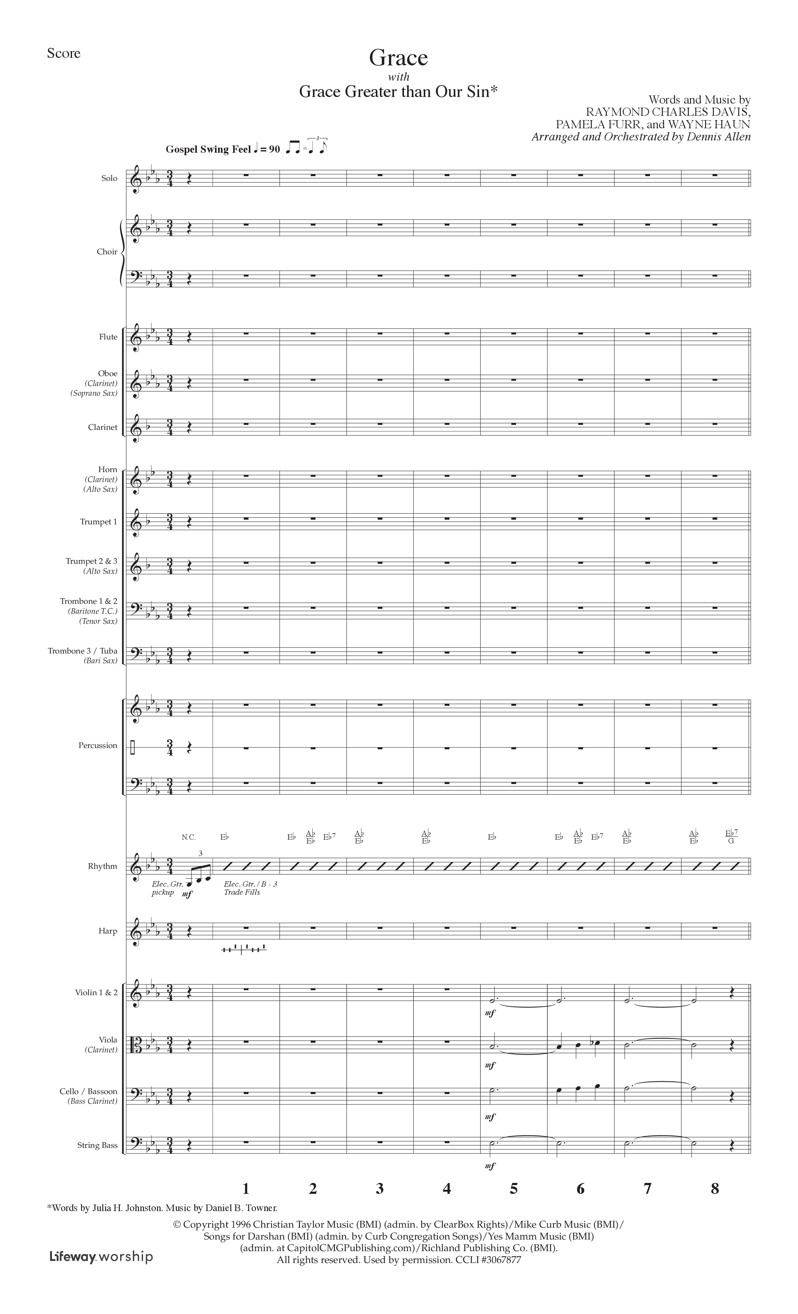 God So Loved The World (6 Song Choral Collection) Song 5 (Orchestration) (Lifeway Choral / Arr. Dennis Allen)