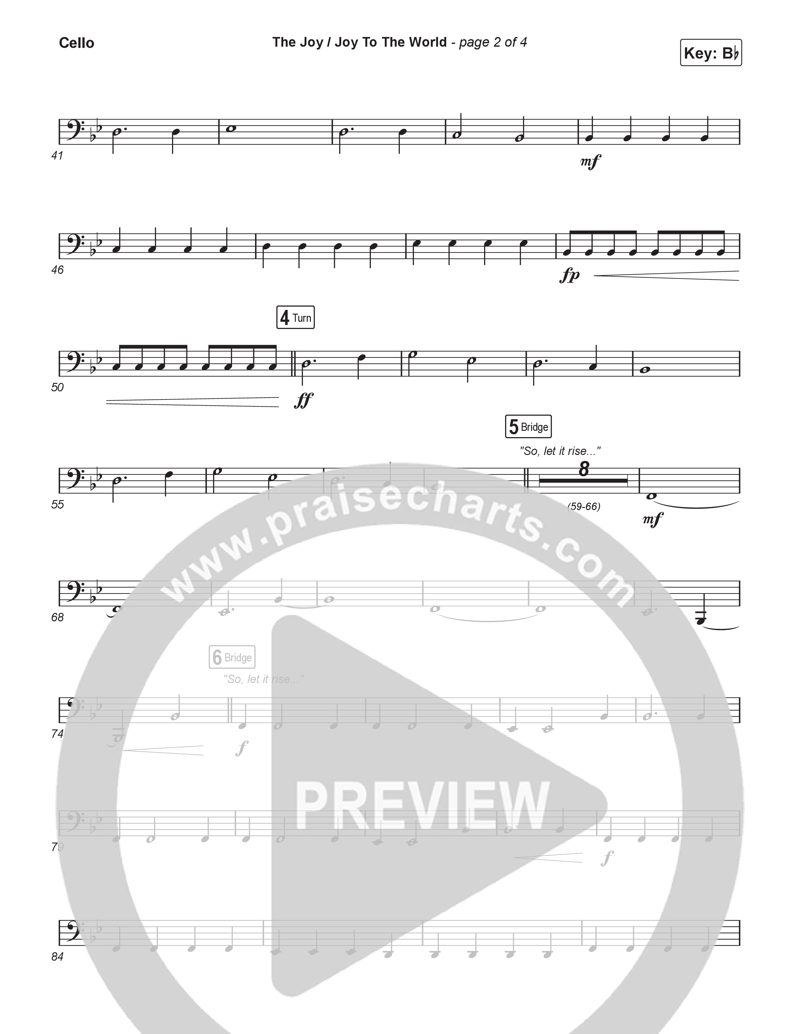 The Joy / Joy To The World (Sing It Now) Cello (The Belonging Co / David Dennis / Arr. Luke Gambill)