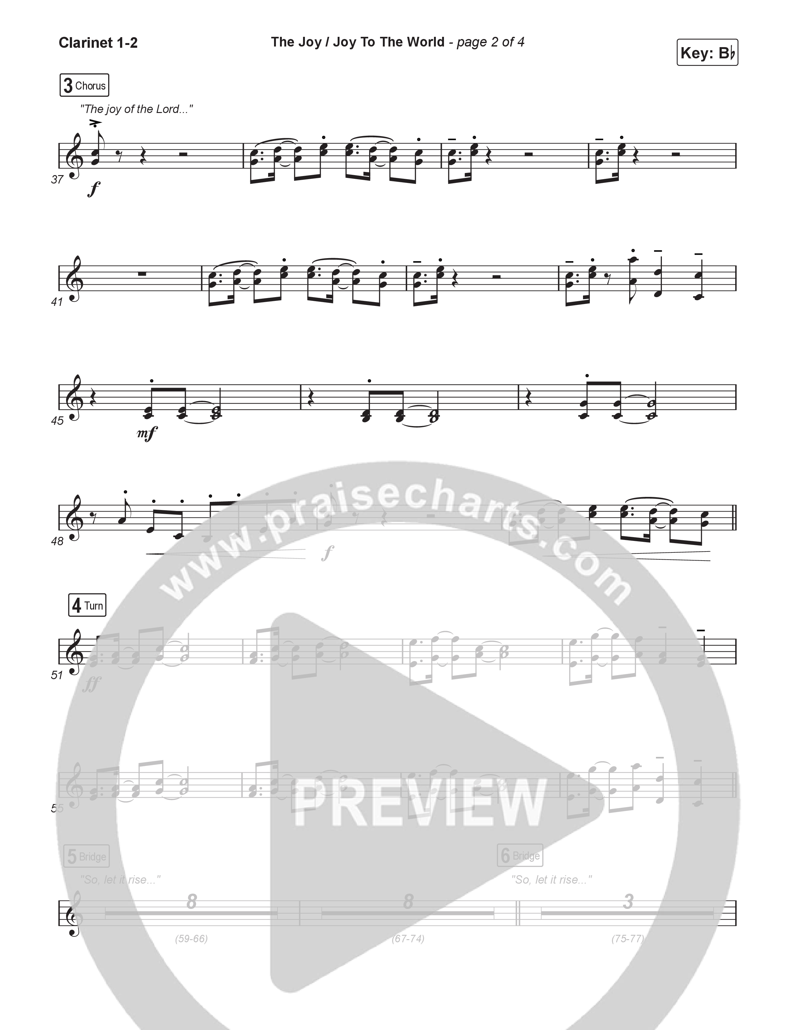 The Joy / Joy To The World (Sing It Now) Clarinet 1/2 (The Belonging Co / David Dennis / Arr. Luke Gambill)