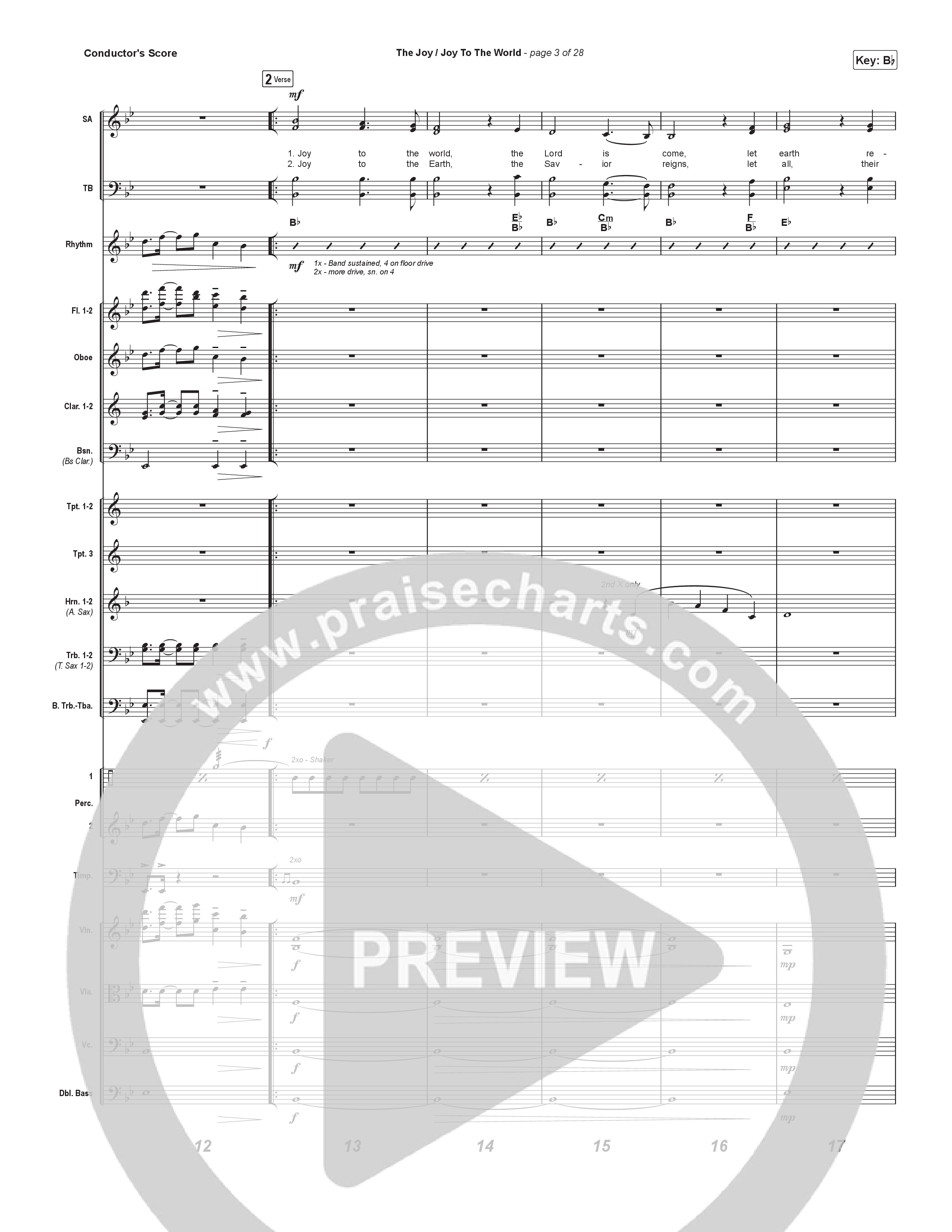 The Joy / Joy To The World (Sing It Now) Conductor's Score (The Belonging Co / David Dennis / Arr. Luke Gambill)