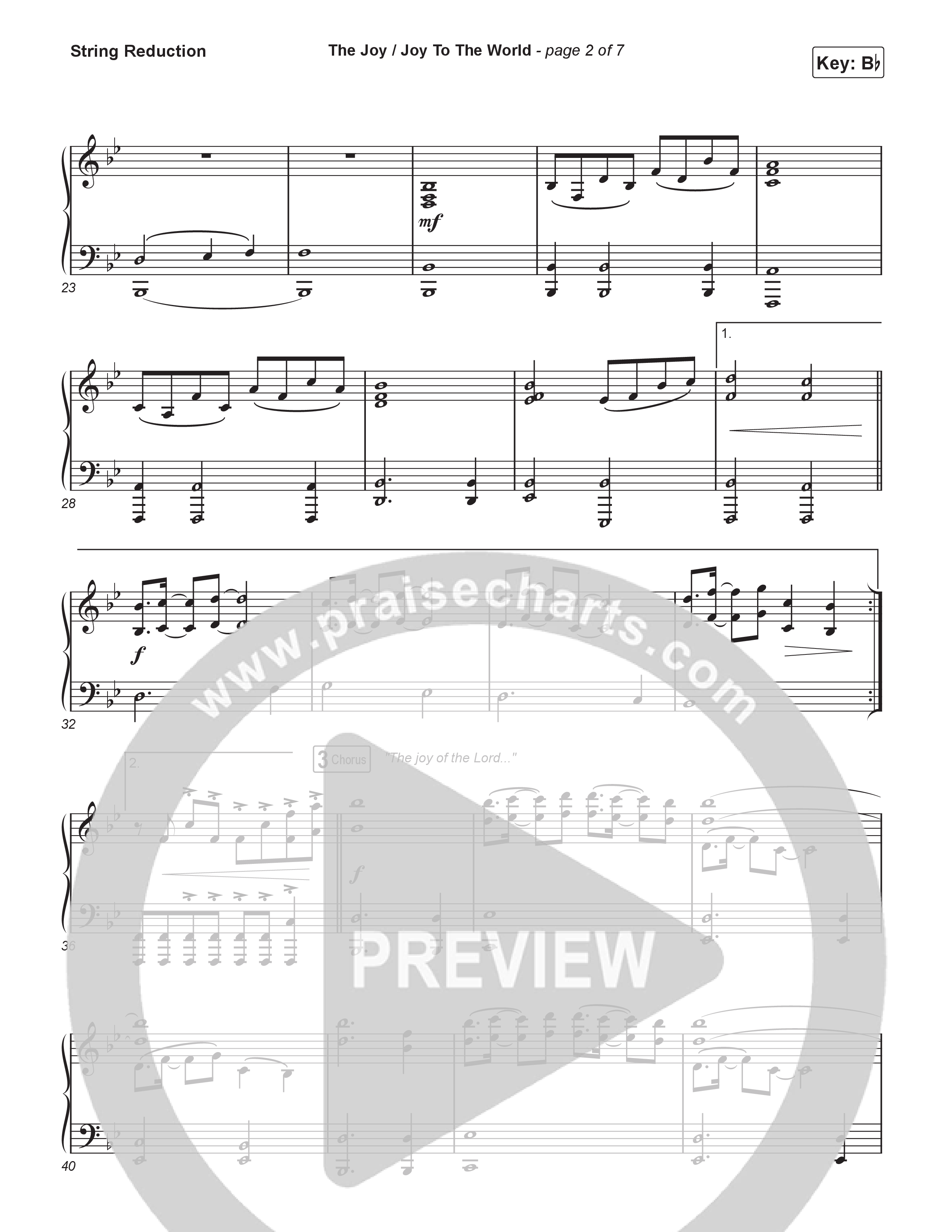 The Joy / Joy To The World (Unison/2-Part) String Reduction (The Belonging Co / David Dennis / Arr. Luke Gambill)