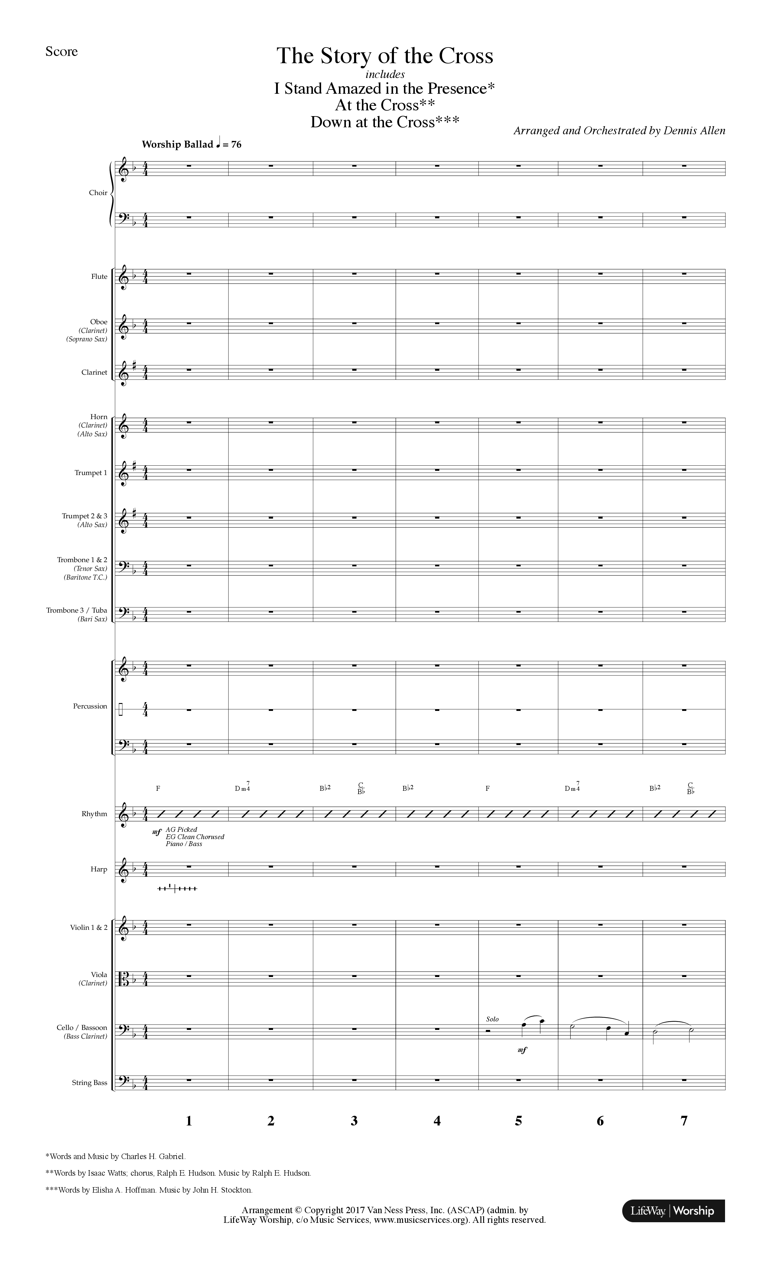 Blessed Redeemer (7 Song Choral Collection) Song 3 (Orchestration) (Lifeway Choral / Arr. Dennis Allen)