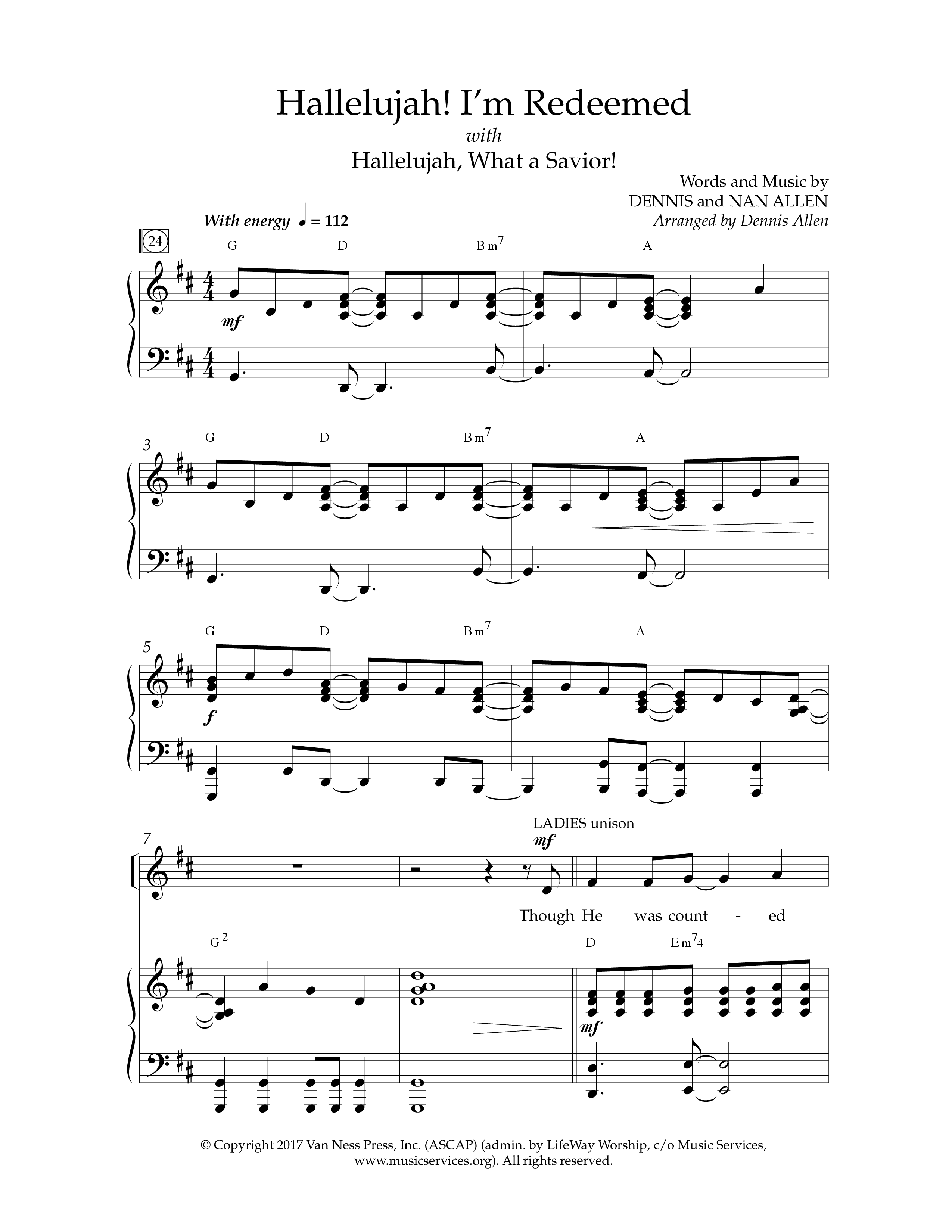 Blessed Redeemer (7 Song Choral Collection) Song 4 (Piano SATB) (Lifeway Choral / Arr. Dennis Allen)