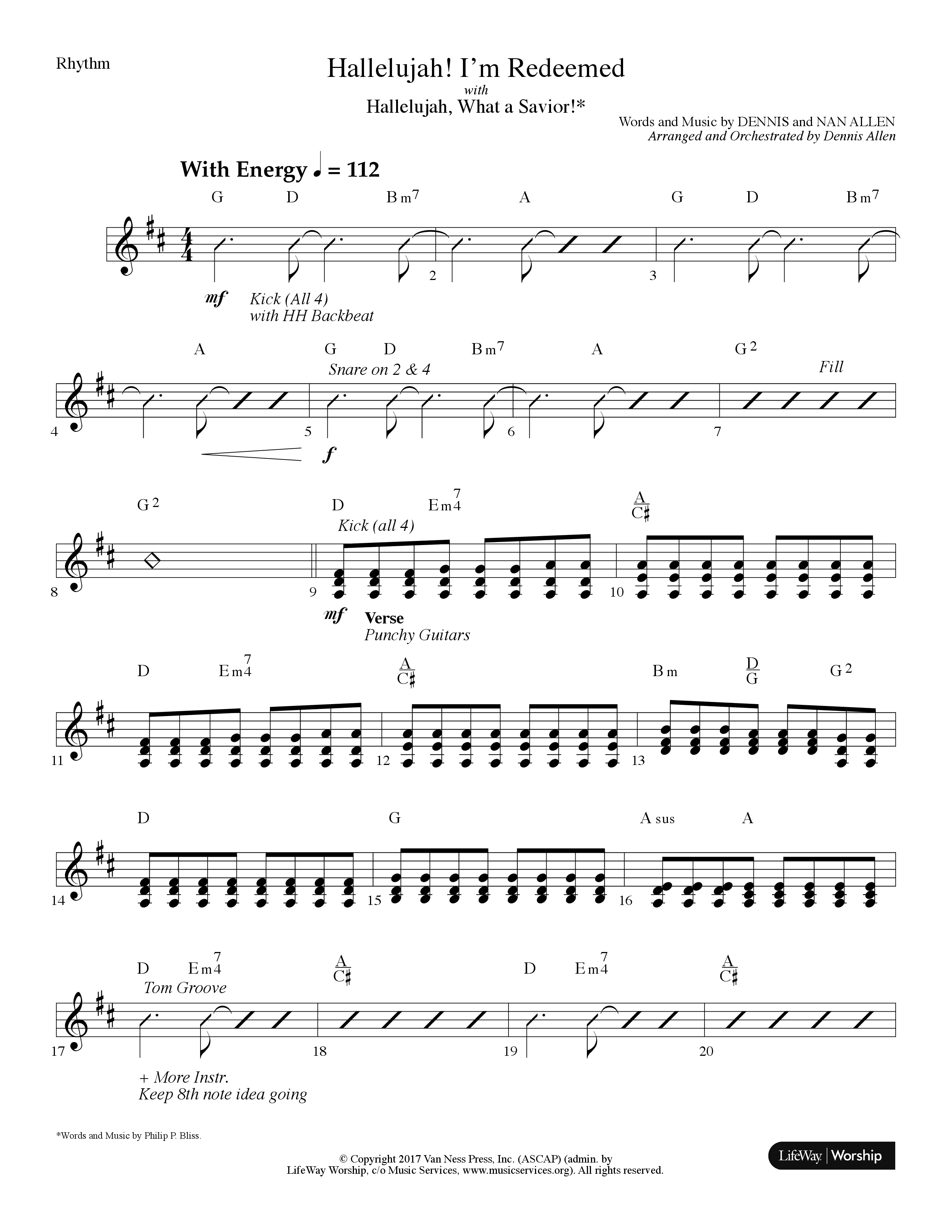 Blessed Redeemer (7 Song Choral Collection) Song 4 (Rhythm) (Lifeway Choral / Arr. Dennis Allen)