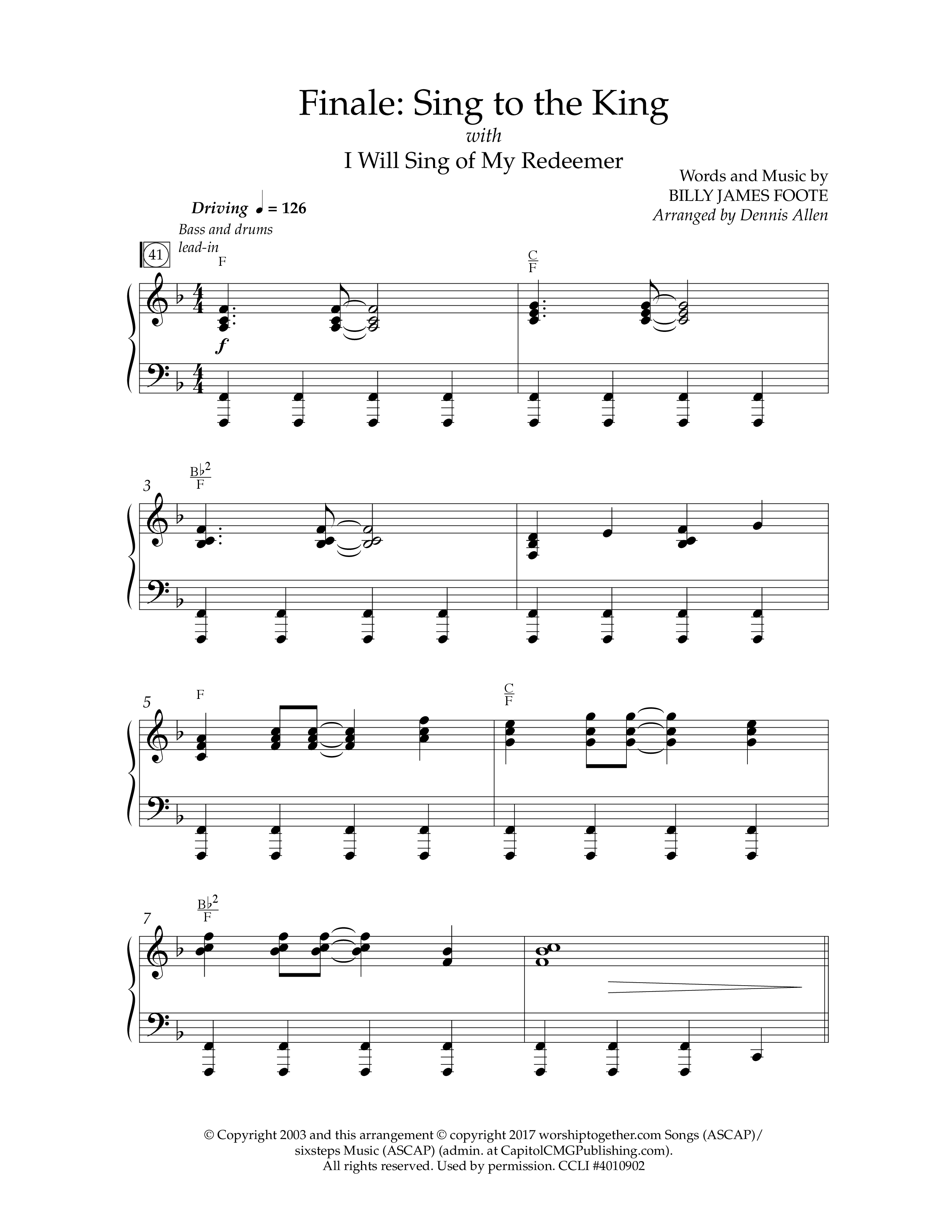 Blessed Redeemer (7 Song Choral Collection) Song 7 (Piano SATB) (Lifeway Choral / Arr. Dennis Allen)