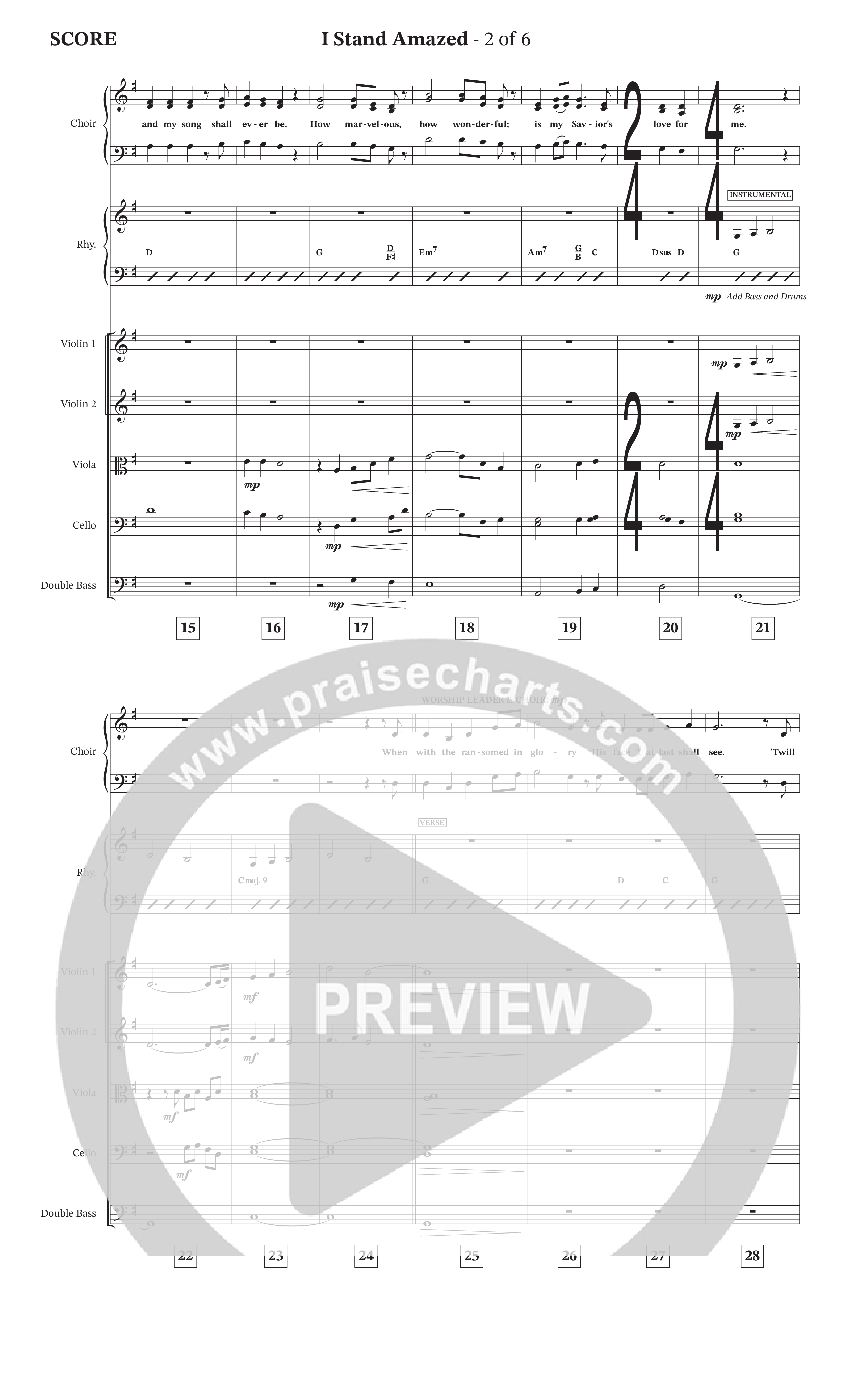 I Stand Amazed Orchestration (StowTown Worship / Travis Cottrell / TaRanda Greene / Arr. Matthew Summers / Orch. Jim Hammerly)