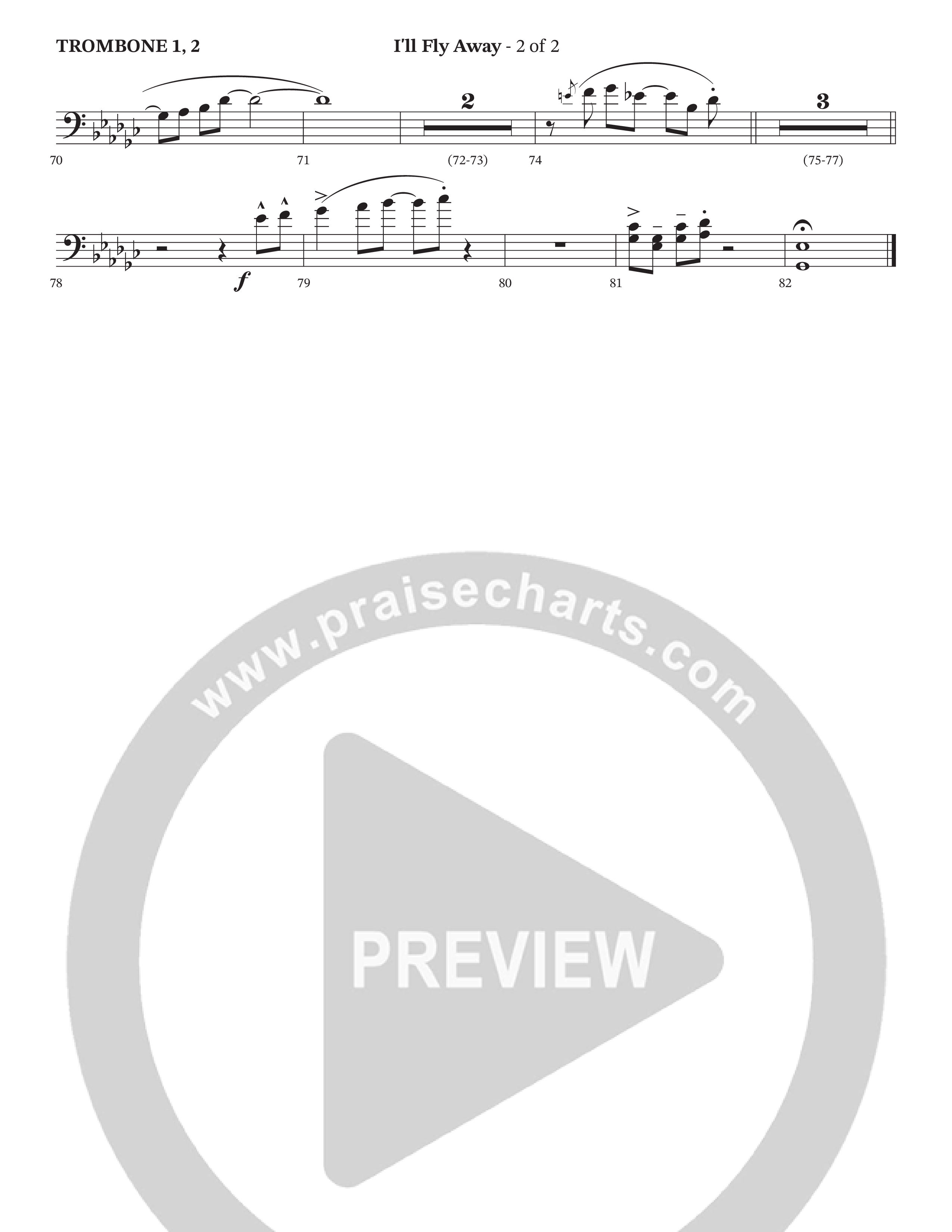 I'll Fly Away Trombone 1/2 (StowTown Worship / Travis Cottrell / Arr. Matthew Summers / Orch. J. Daniel Smith)