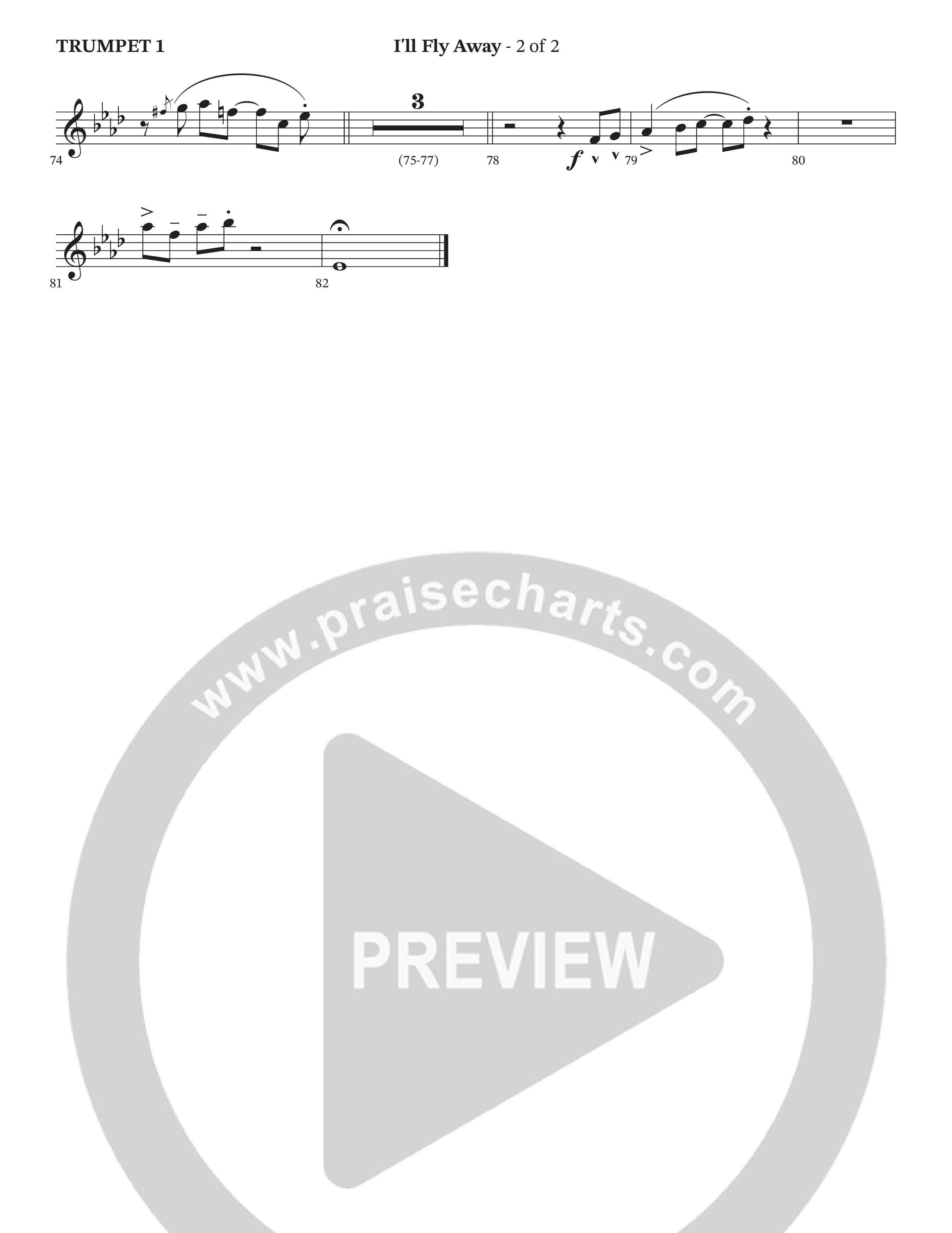 I'll Fly Away Trumpet 1 (StowTown Worship / Travis Cottrell / Arr. Matthew Summers / Orch. J. Daniel Smith)