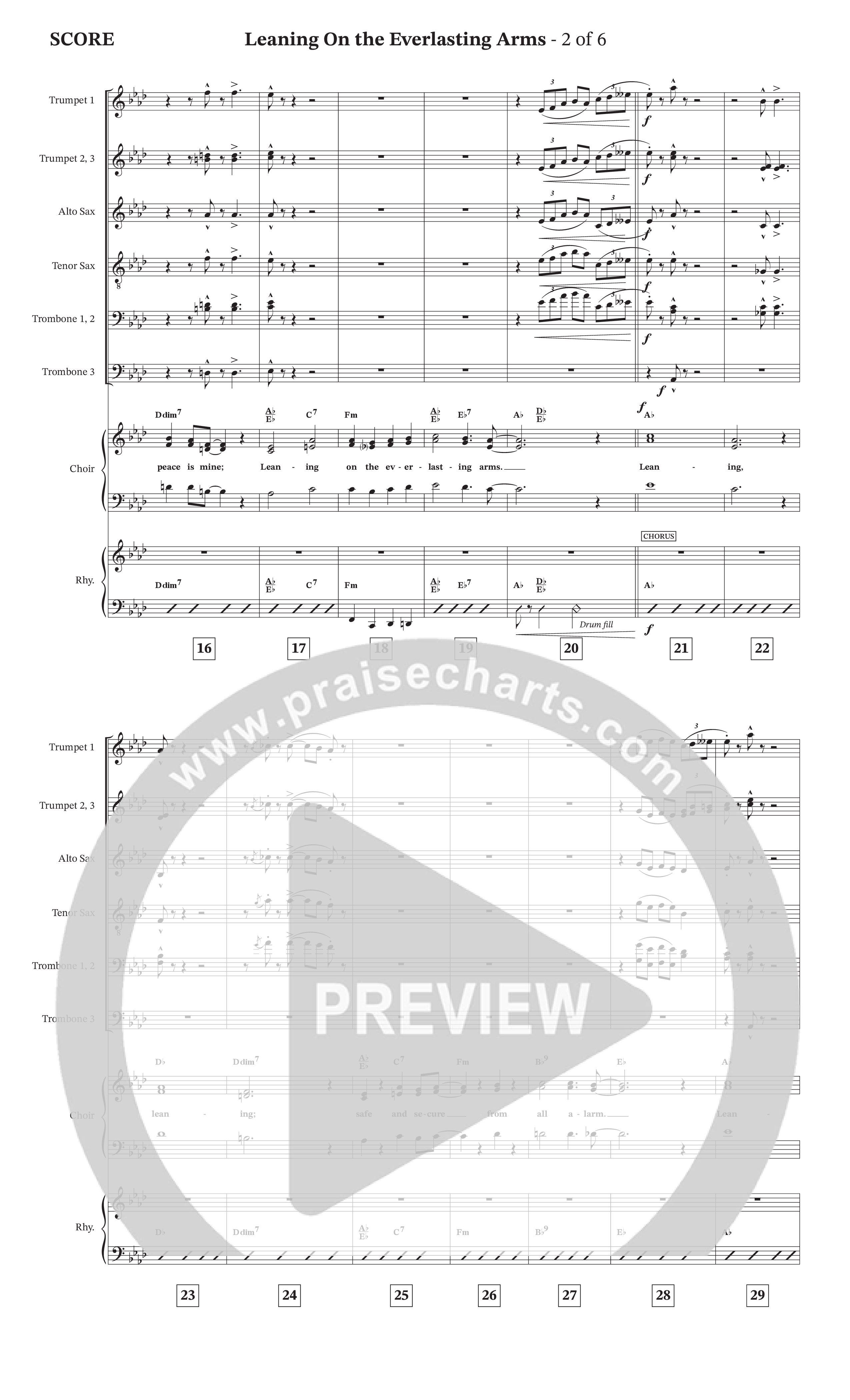 Leaning On The Everlasting Arms Orchestration (StowTown Worship / Alvin Slaughter / Arr. Matthew Summers / Orch. J. Daniel Smith)