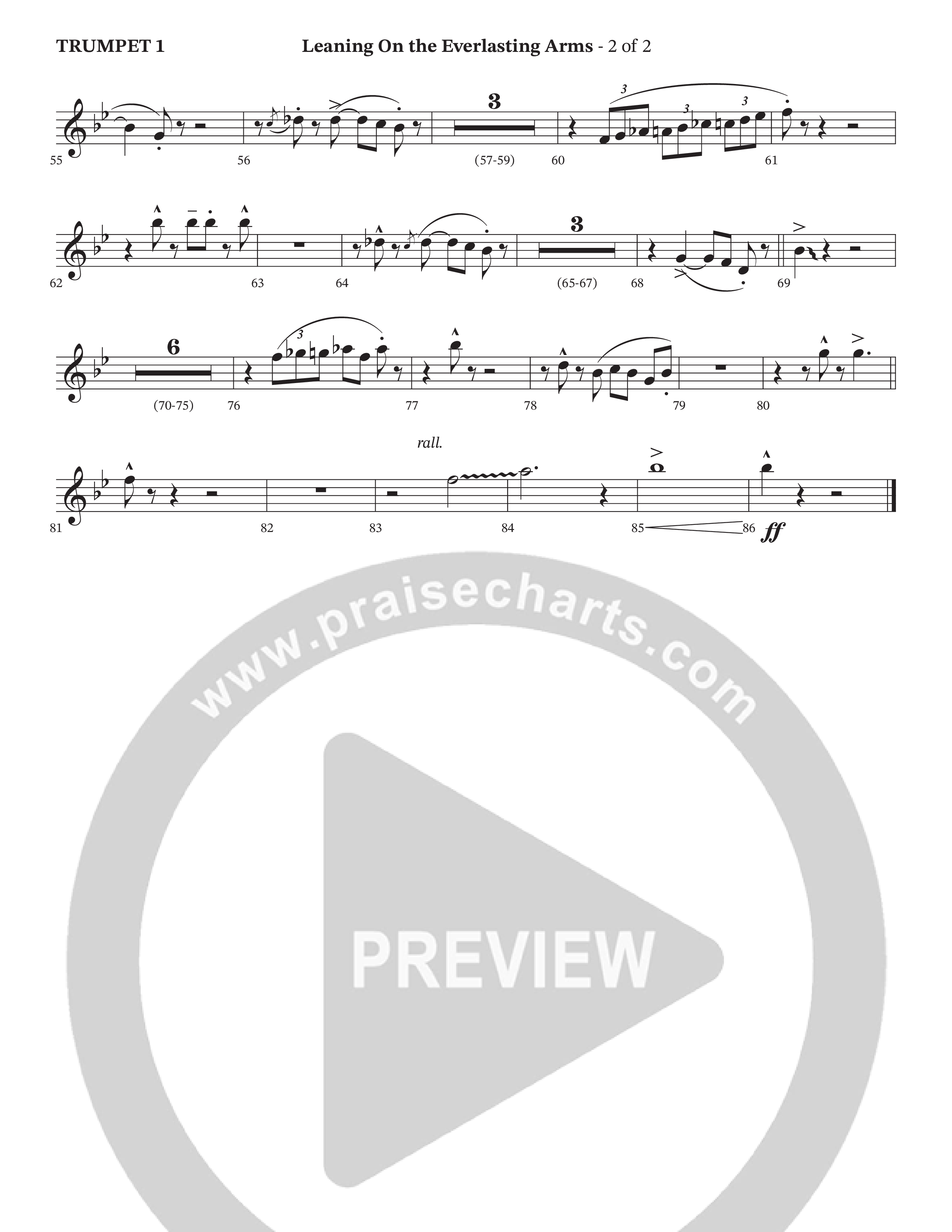 Leaning On The Everlasting Arms Brass Pack (StowTown Worship / Alvin Slaughter / Arr. Matthew Summers / Orch. J. Daniel Smith)