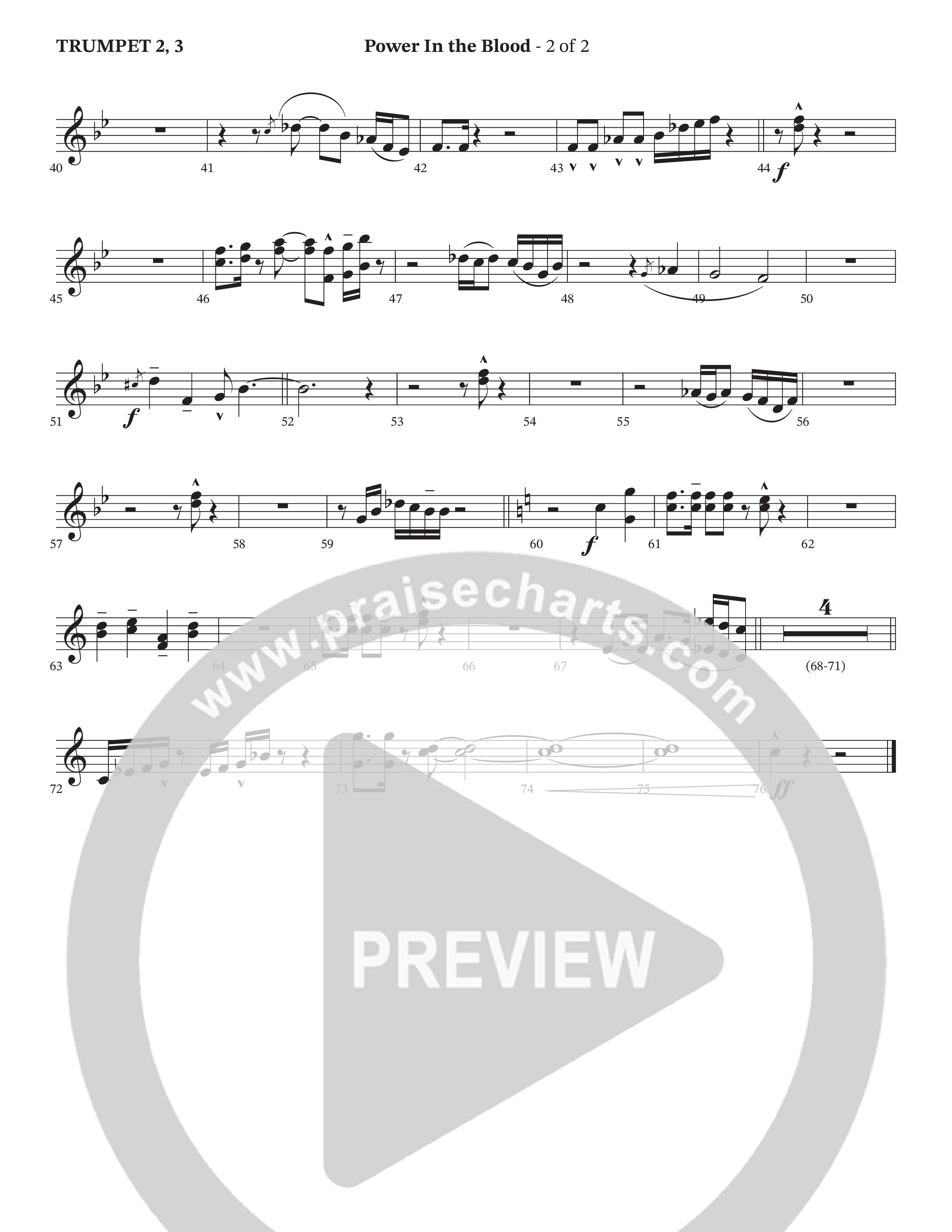 Power In The Blood Trumpet 2/3 (StowTown Worship / TaRanda Greene / Arr. Matthew Summers / Orch. J. Daniel Smith)