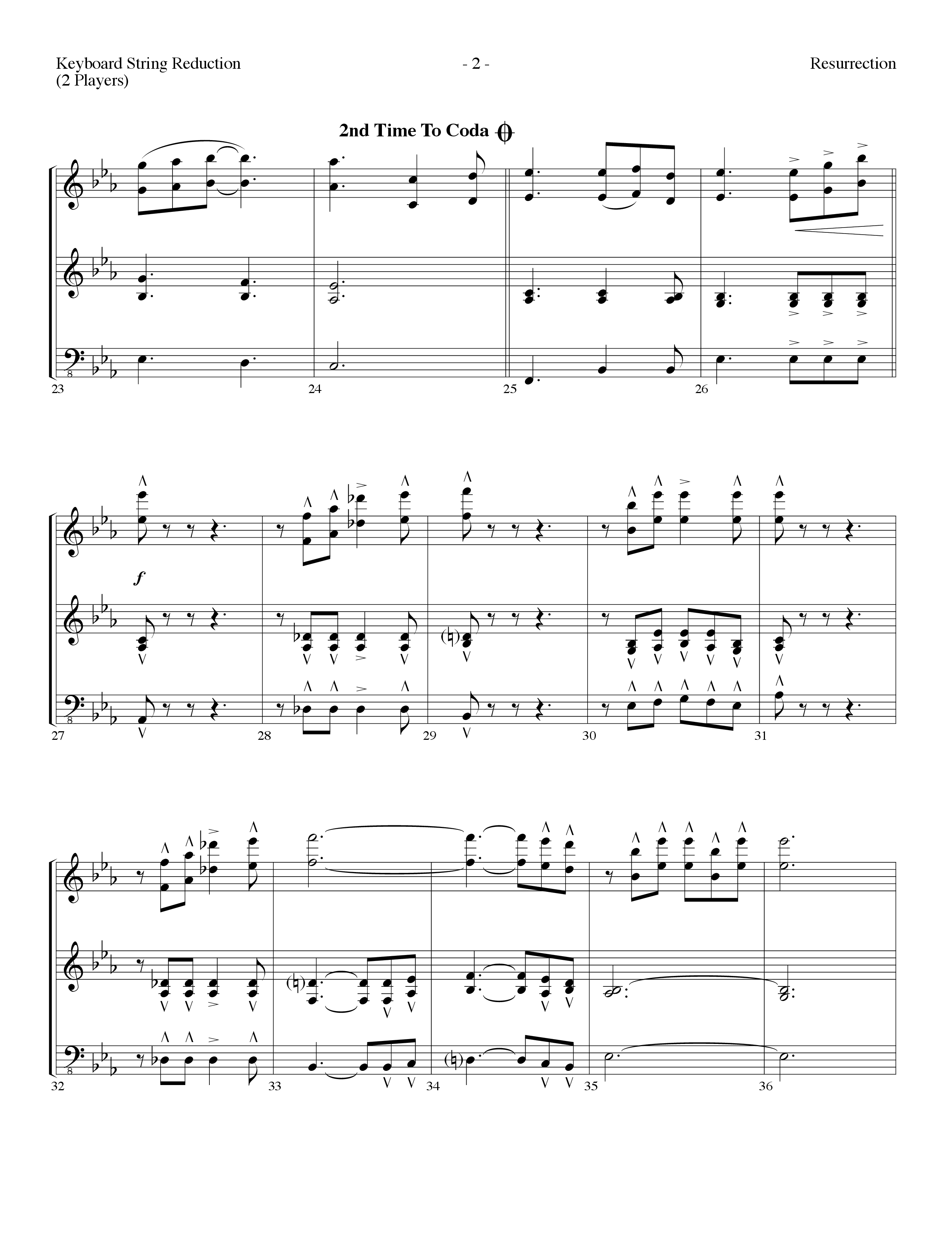 Resurrection (Resurrection Song) (Choral Anthem SATB) String Reduction (Lifeway Choral / Arr. Dennis Allen)