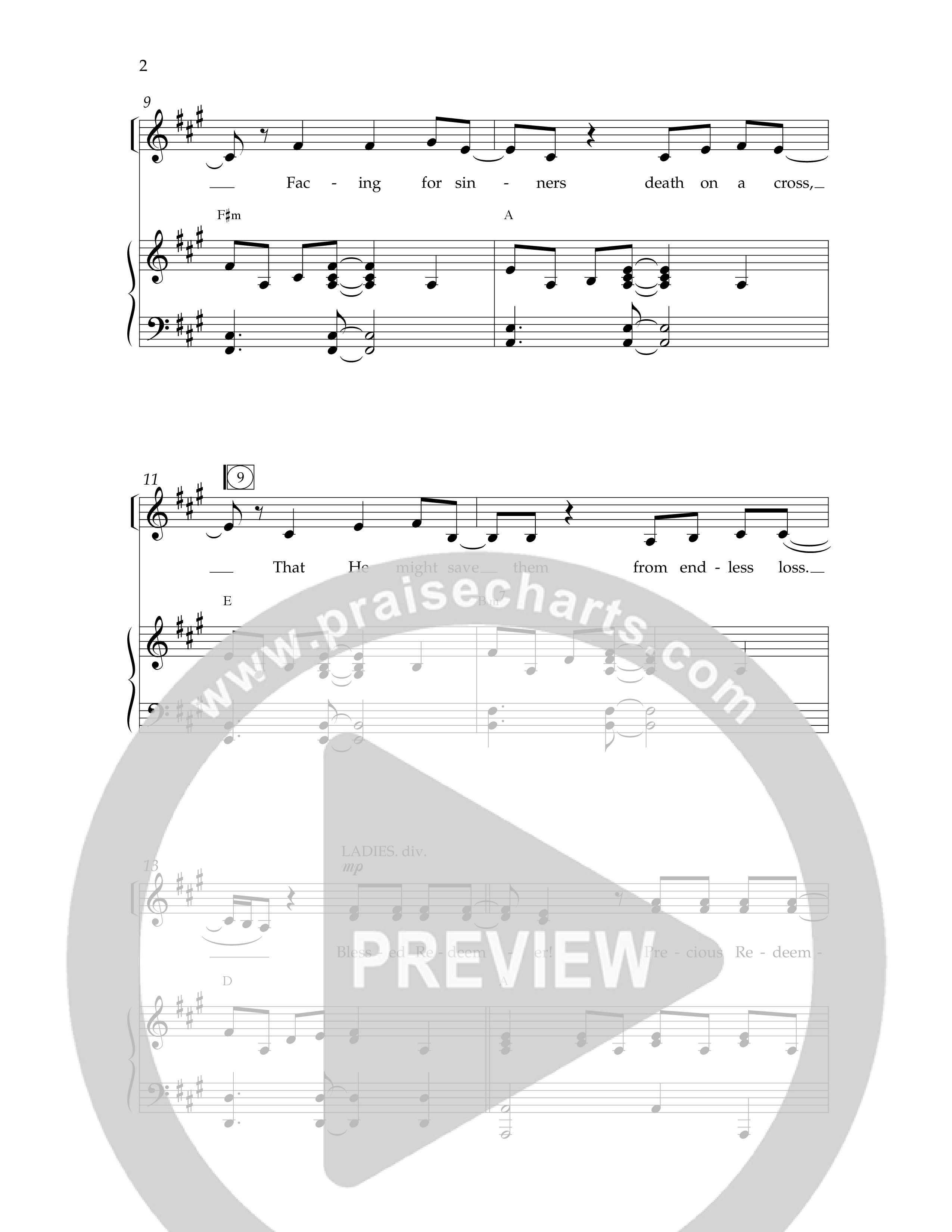 Blessed Redeemer (Choral Anthem SATB) Anthem (SATB/Piano) (Lifeway Choral / Arr. Dennis Allen)