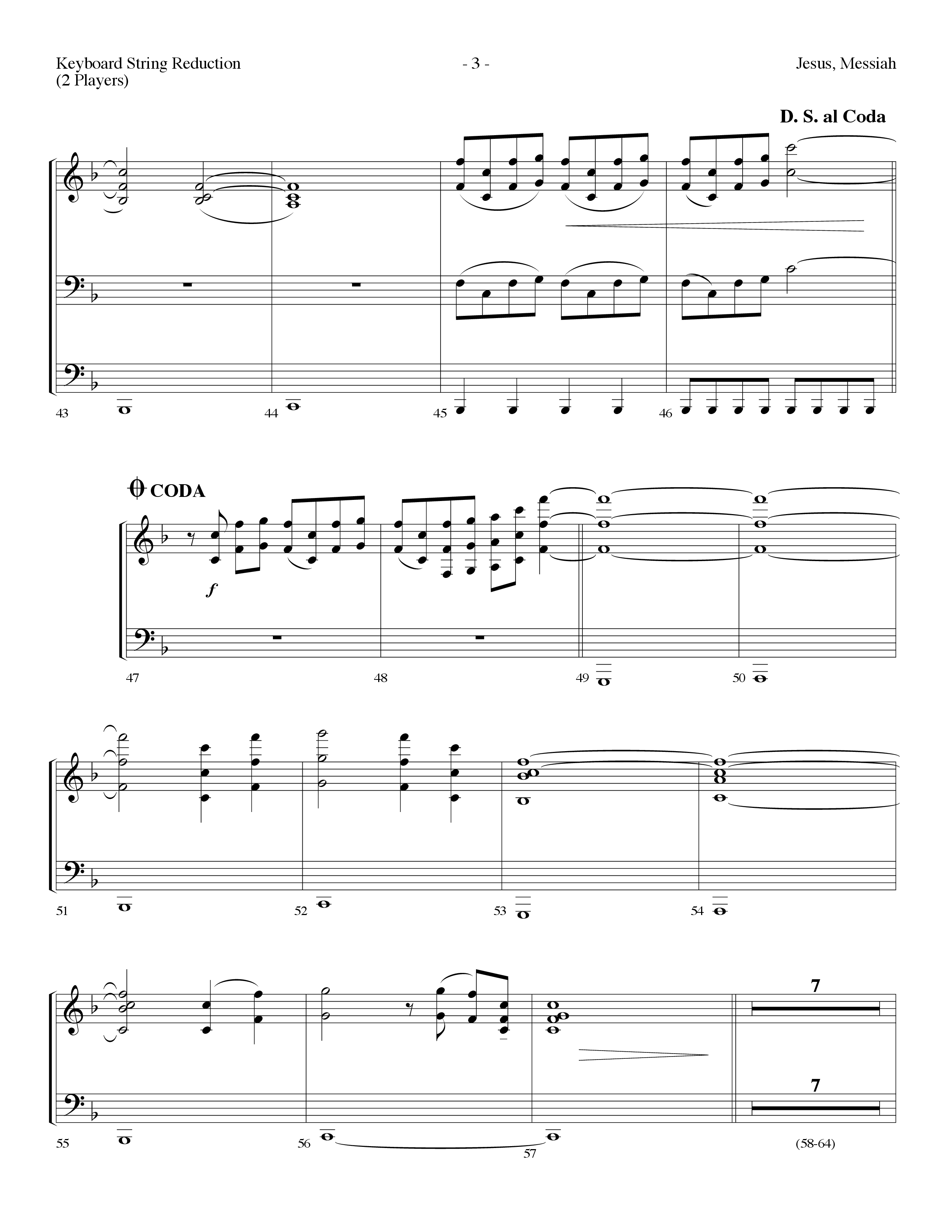 Jesus Messiah (Choral Anthem SATB) String Reduction (Lifeway Choral / Arr. Dennis Allen)