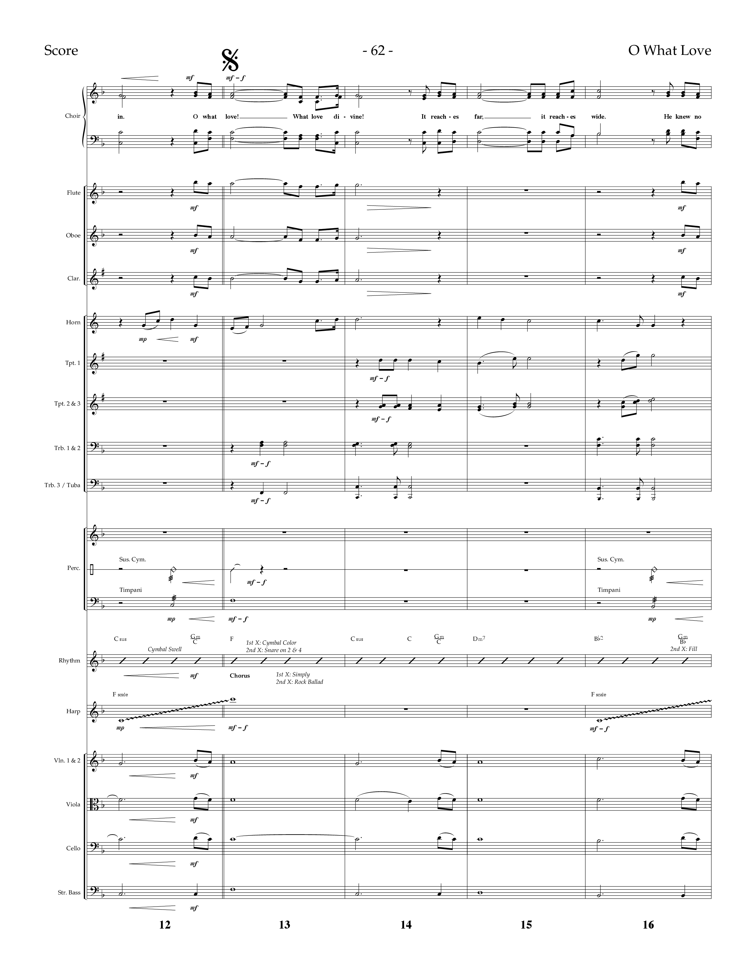 O What Love (Choral Anthem SATB) Conductor's Score (Lifeway Choral / Arr. Dennis Allen)