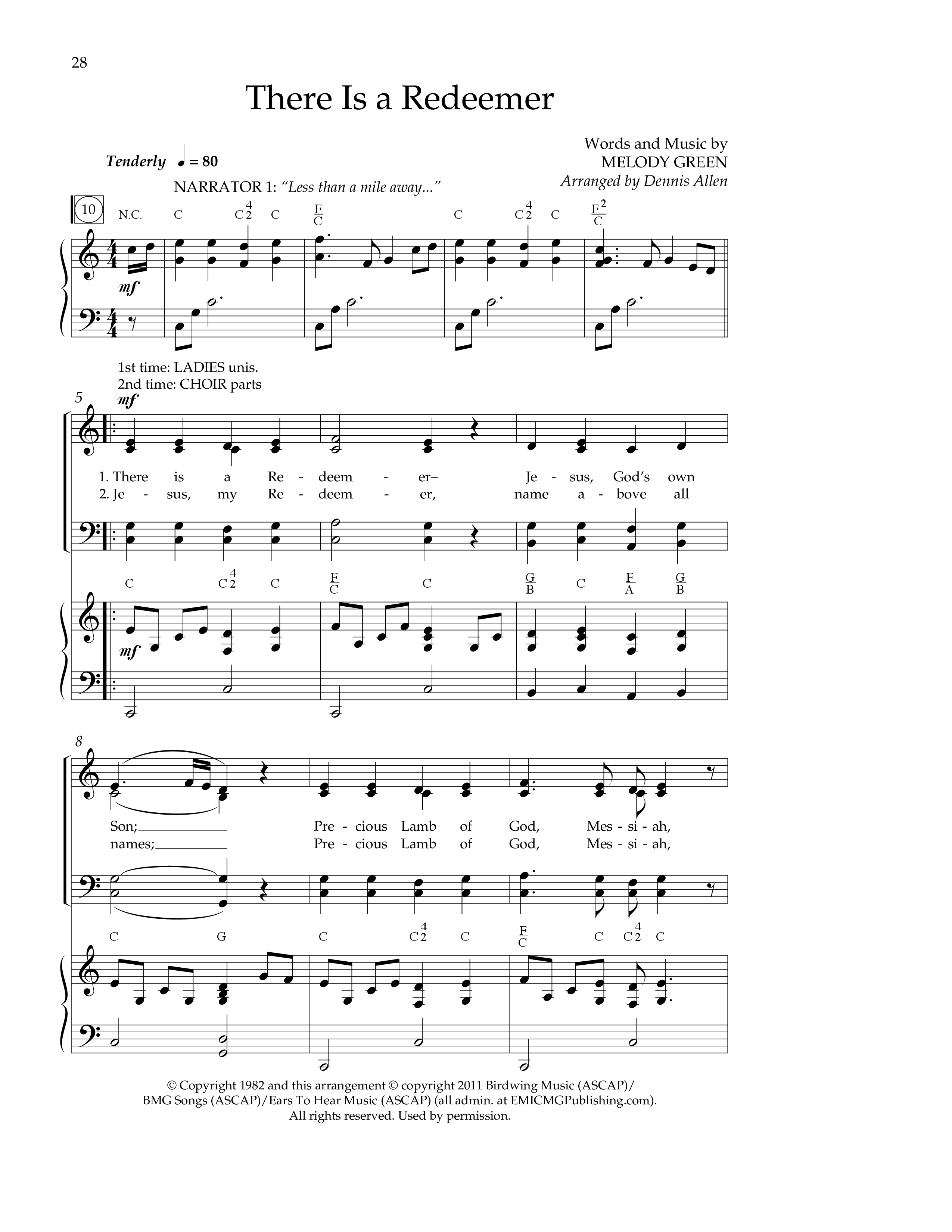 Near The Cross (9 Song Choral Collection) Song 3 (Piano SATB) (Lifeway Choral / Arr. Dennis Allen)