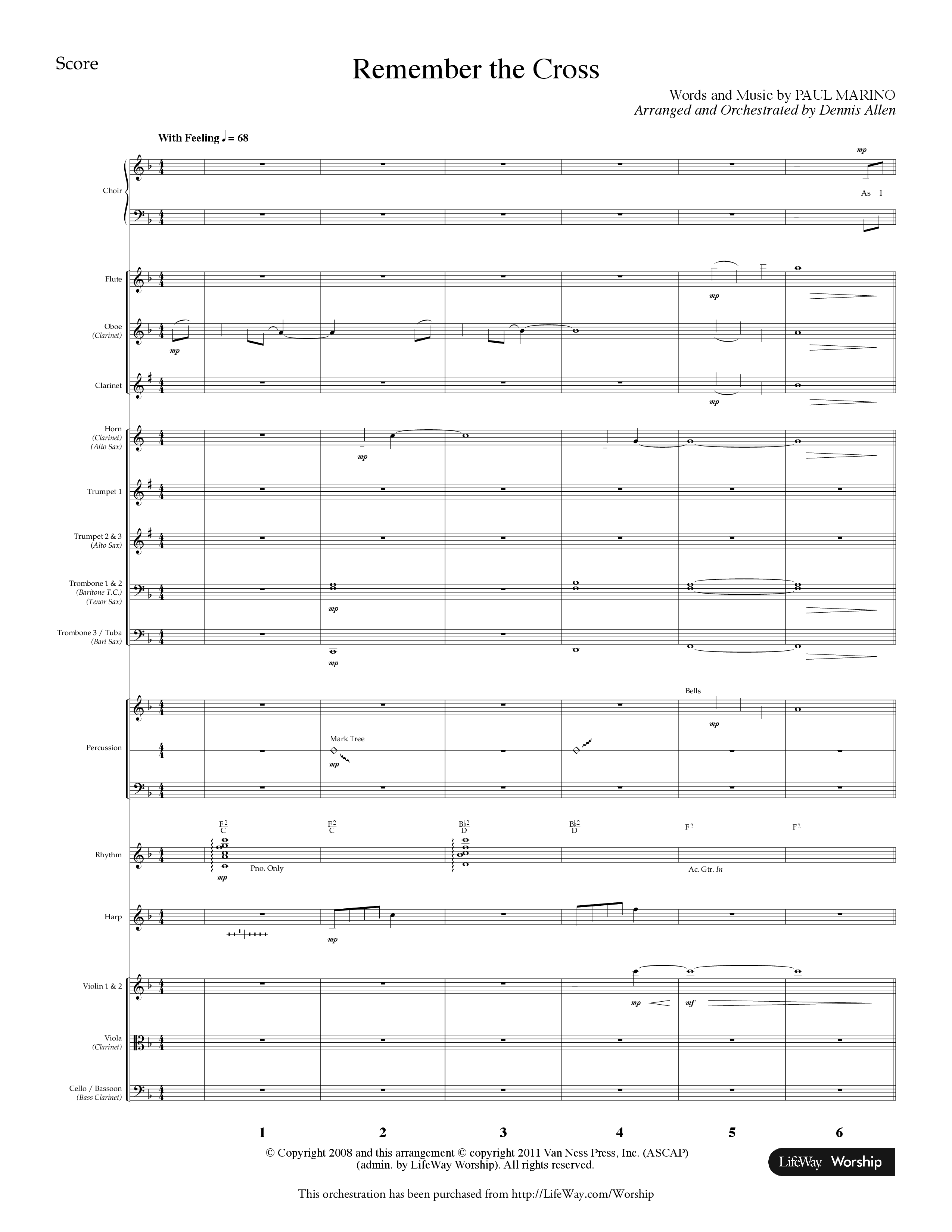 Near The Cross (9 Song Choral Collection) Song 4 (Orchestration) (Lifeway Choral / Arr. Dennis Allen)