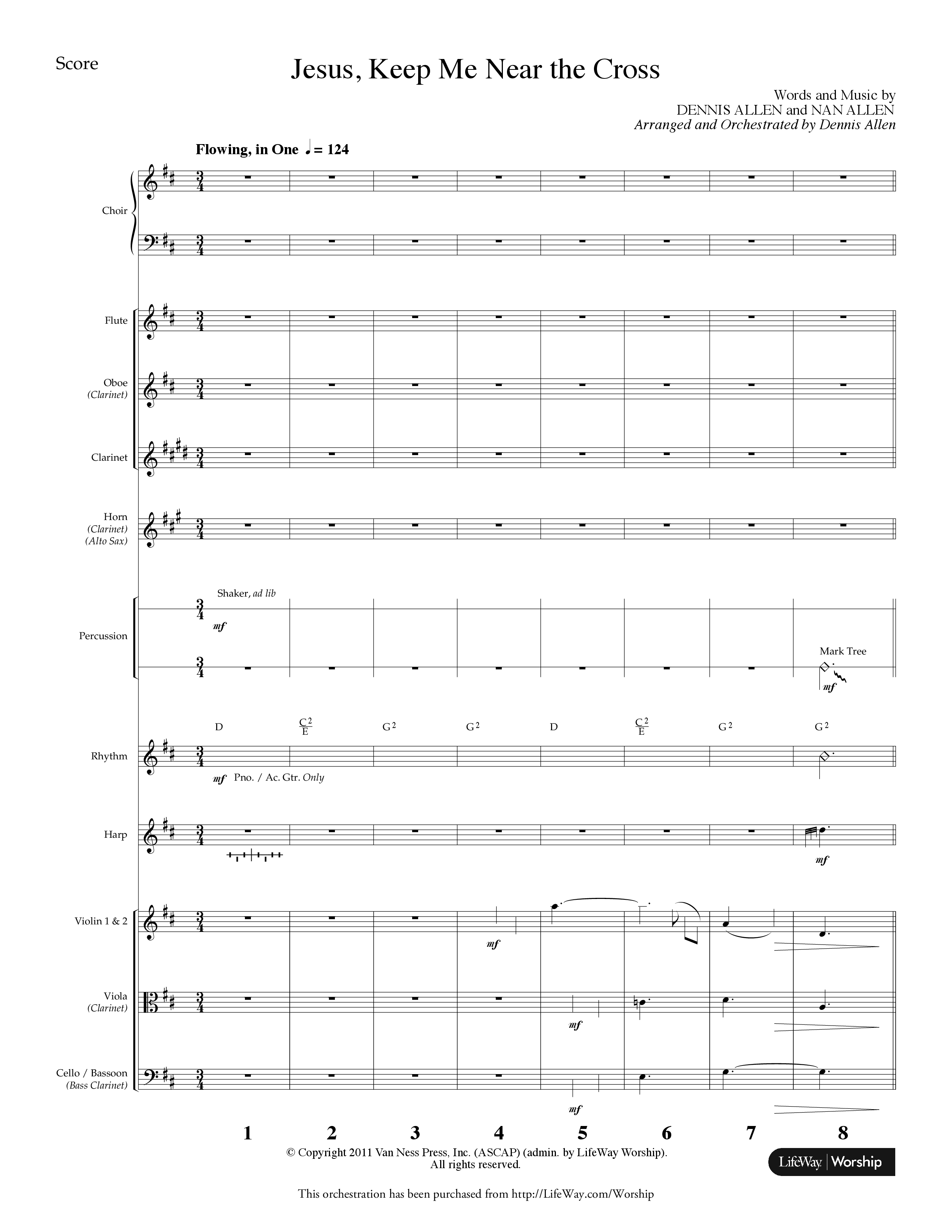 Near The Cross (9 Song Choral Collection) Song 8 (Orchestration) (Lifeway Choral / Arr. Dennis Allen)
