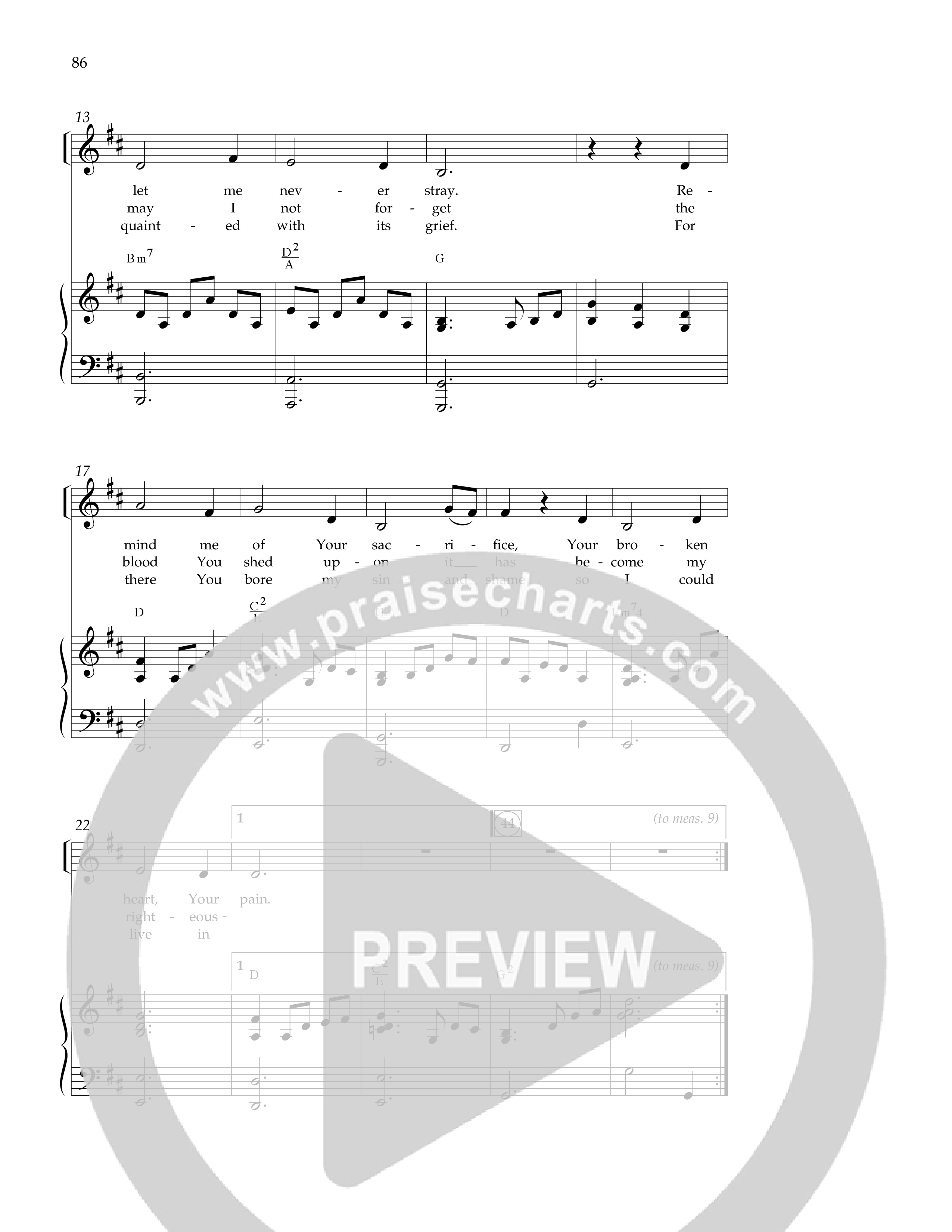 Near The Cross (9 Song Choral Collection) Song 8 (Piano SATB) (Lifeway Choral / Arr. Dennis Allen)