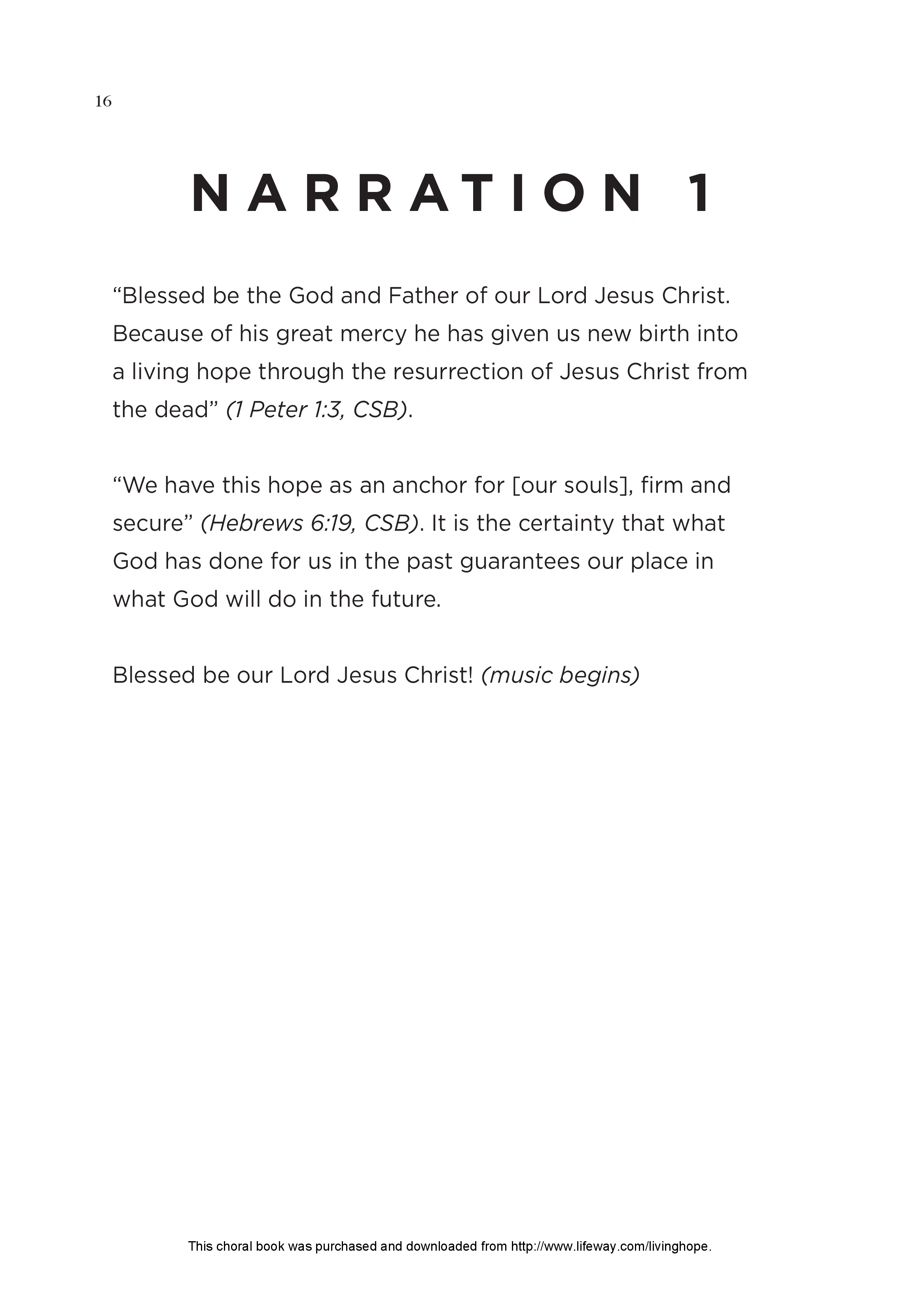 Living Hope (6 Song Choral Collection) Instructions (Lifeway Choral / Arr. Dennis Allen)