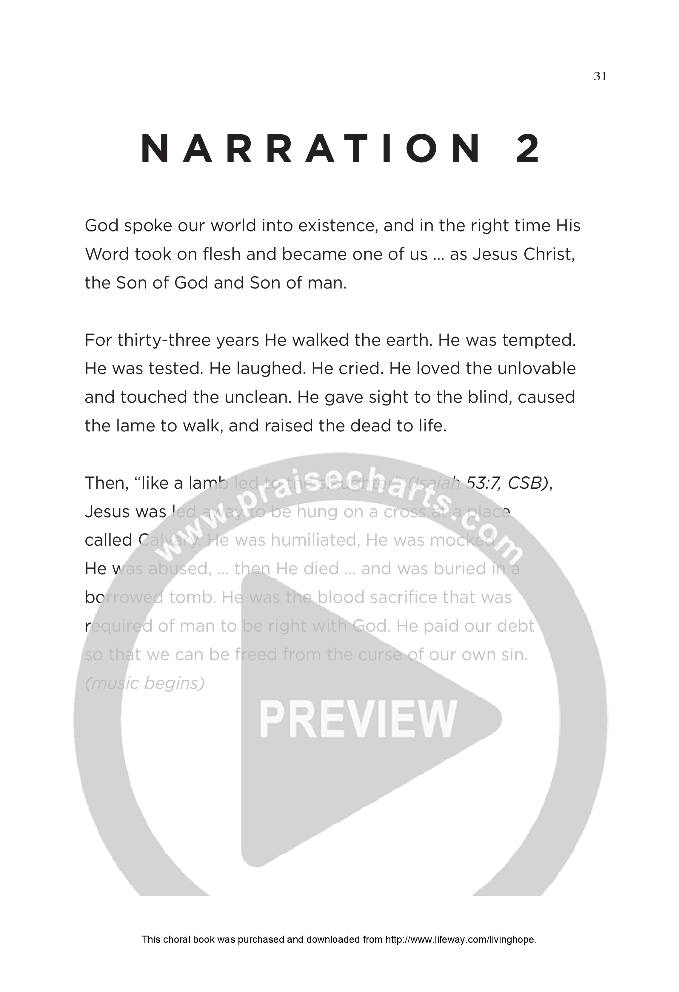 Living Hope (6 Song Choral Collection) Instructions (Lifeway Choral / Arr. Dennis Allen)