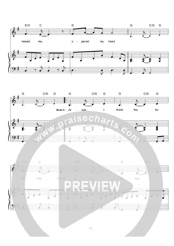 Everytime Piano/Vocal (Hillsong Worship)