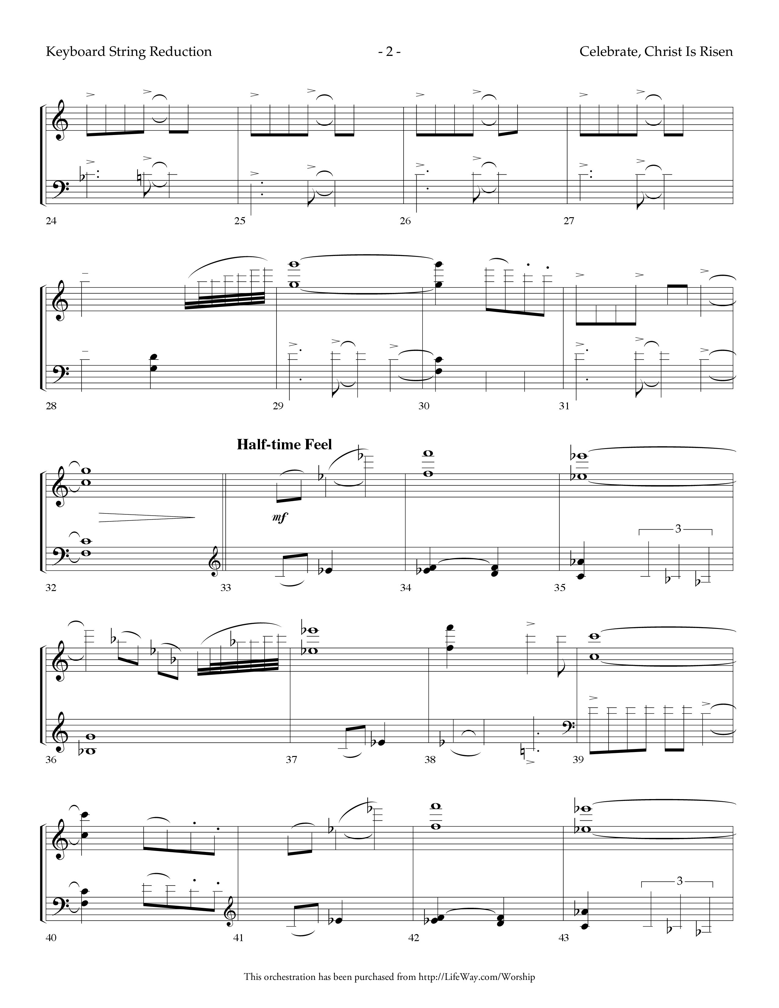 Celebrate Christ Is Risen (with Alleluia Alleluia, Happy Day) (Choral Anthem SATB) String Reduction (Lifeway Choral / Arr. Dennis Allen)