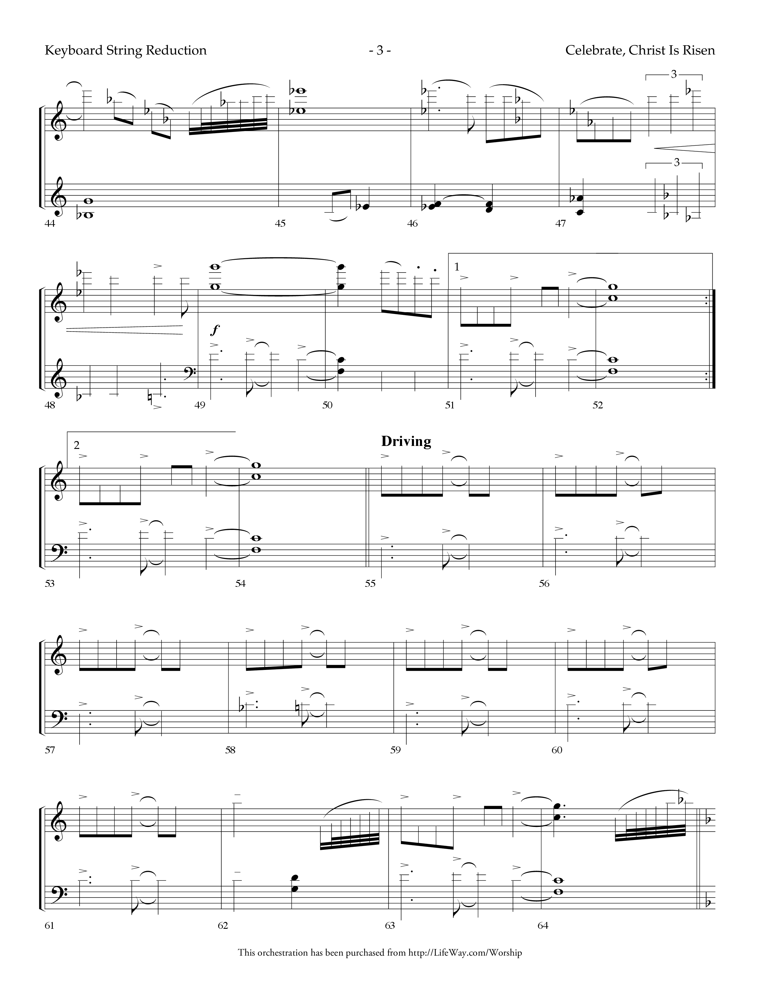Celebrate Christ Is Risen (with Alleluia Alleluia, Happy Day) (Choral Anthem SATB) String Reduction (Lifeway Choral / Arr. Dennis Allen)
