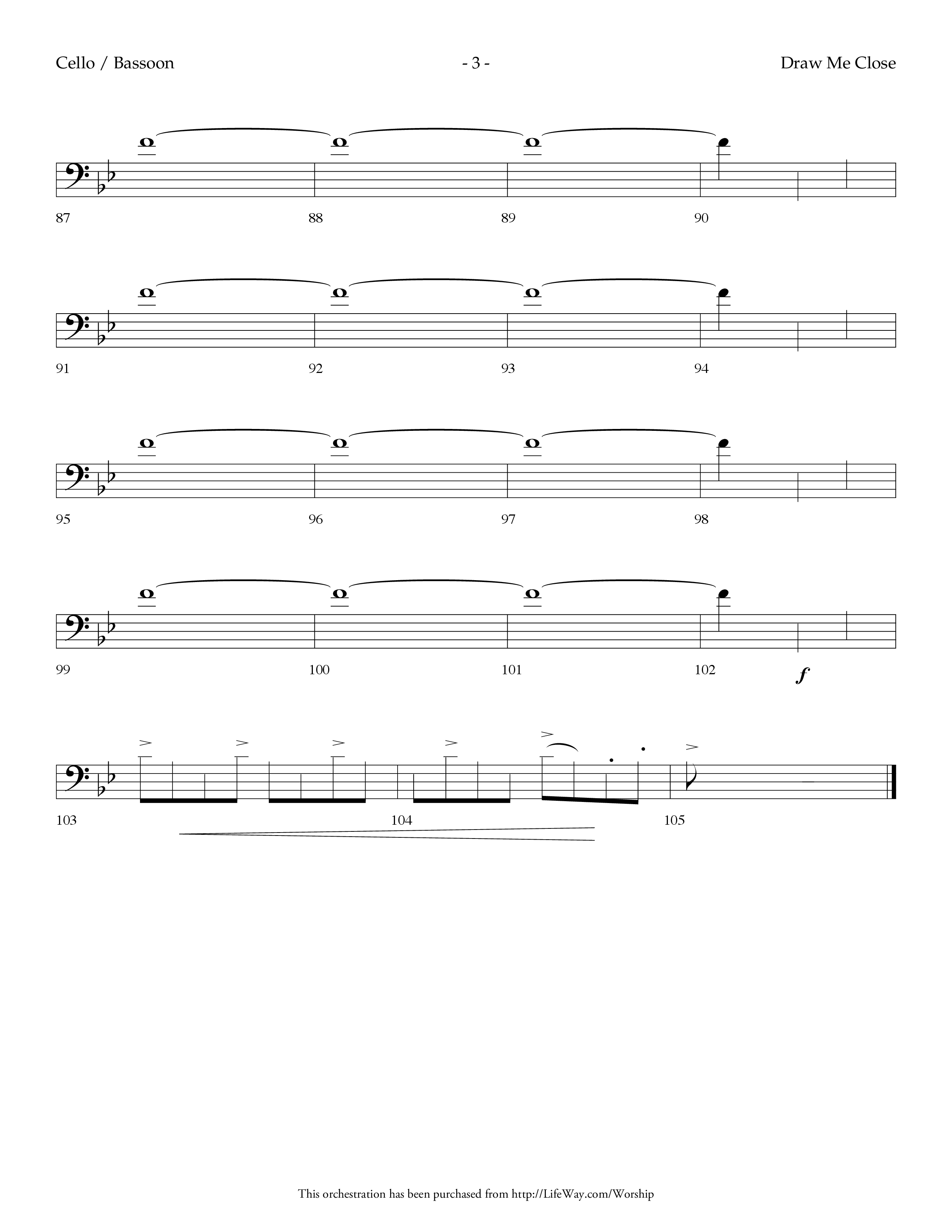 Draw Me Close (with Happy Day (Reprise)) (Choral Anthem SATB) Cello (Lifeway Choral / Arr. Dennis Allen)