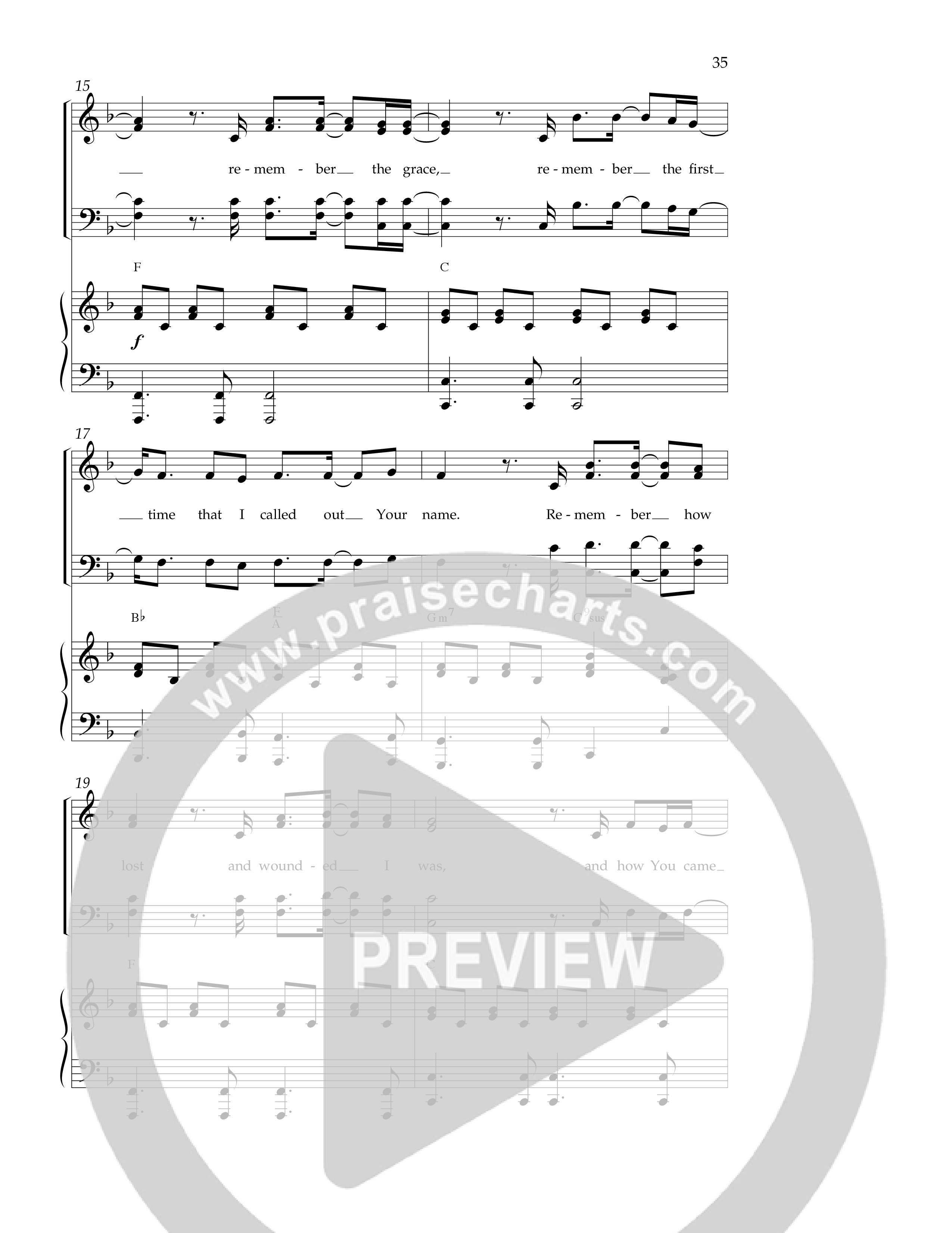 Remember The Cross (Choral Anthem SATB) Anthem (SATB/Piano) (Lifeway Choral / Arr. Dennis Allen)