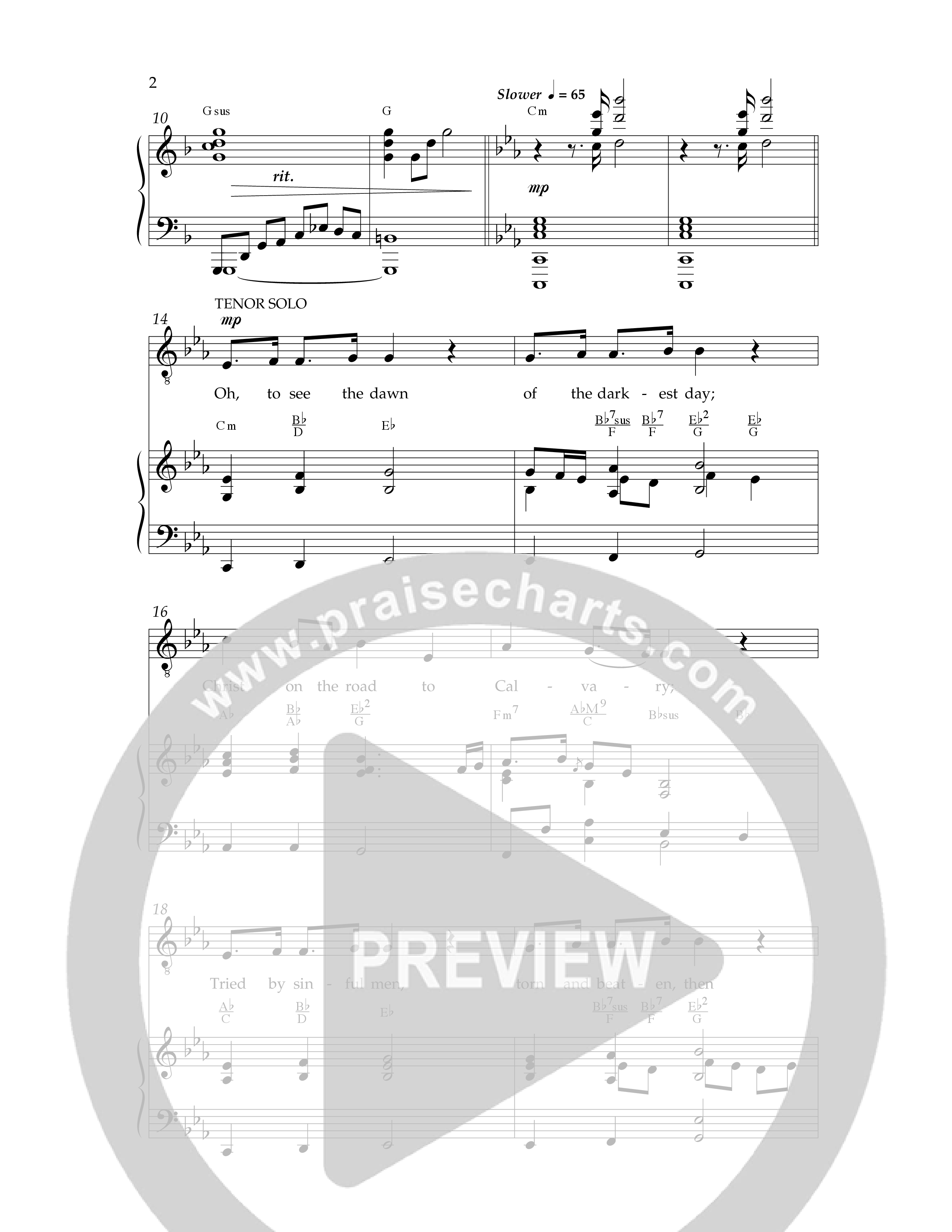 The Power Of The Cross (Choral Anthem SATB) Anthem (SATB/Piano) (Lifeway Choral / Arr. David Hamilton)