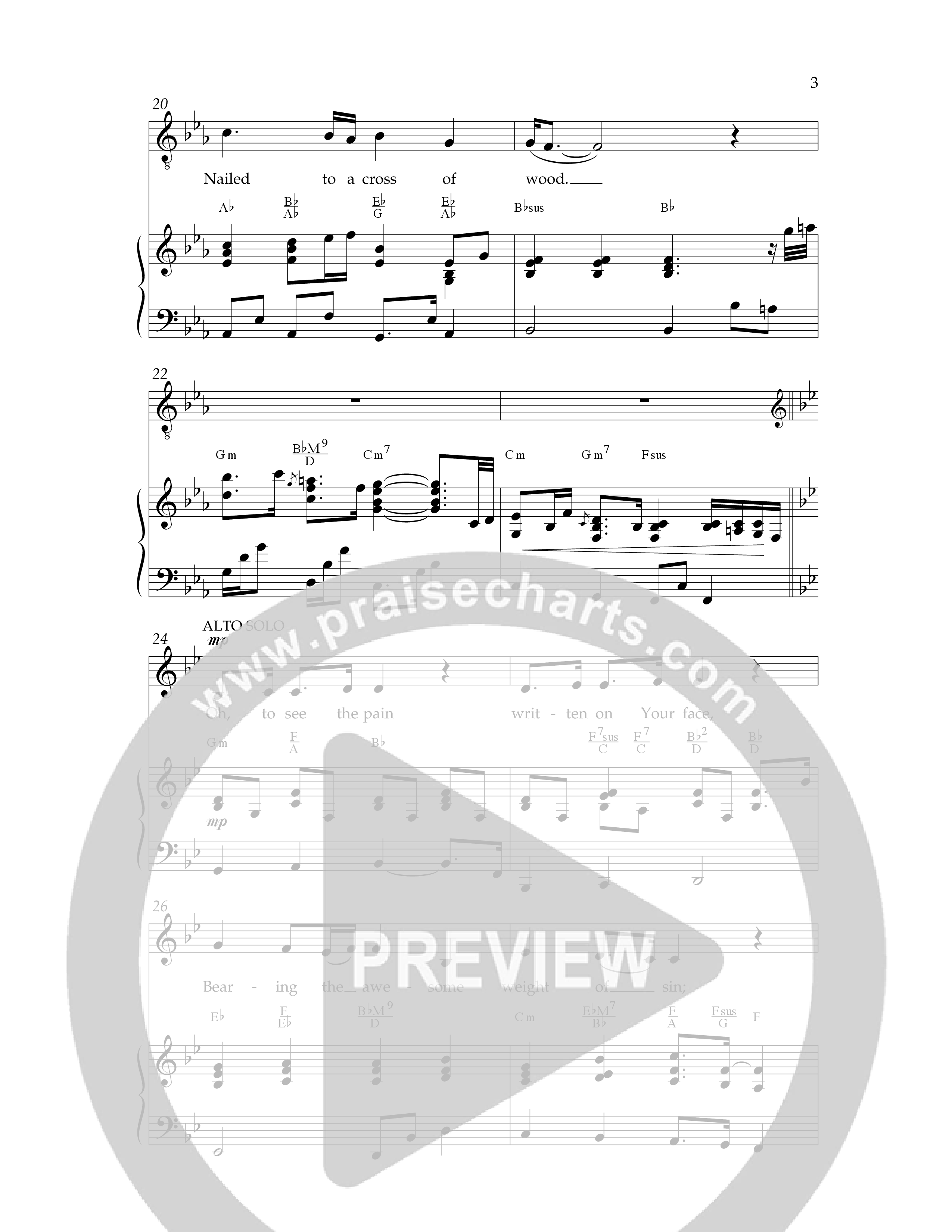 The Power Of The Cross (Choral Anthem SATB) Anthem (SATB/Piano) (Lifeway Choral / Arr. David Hamilton)