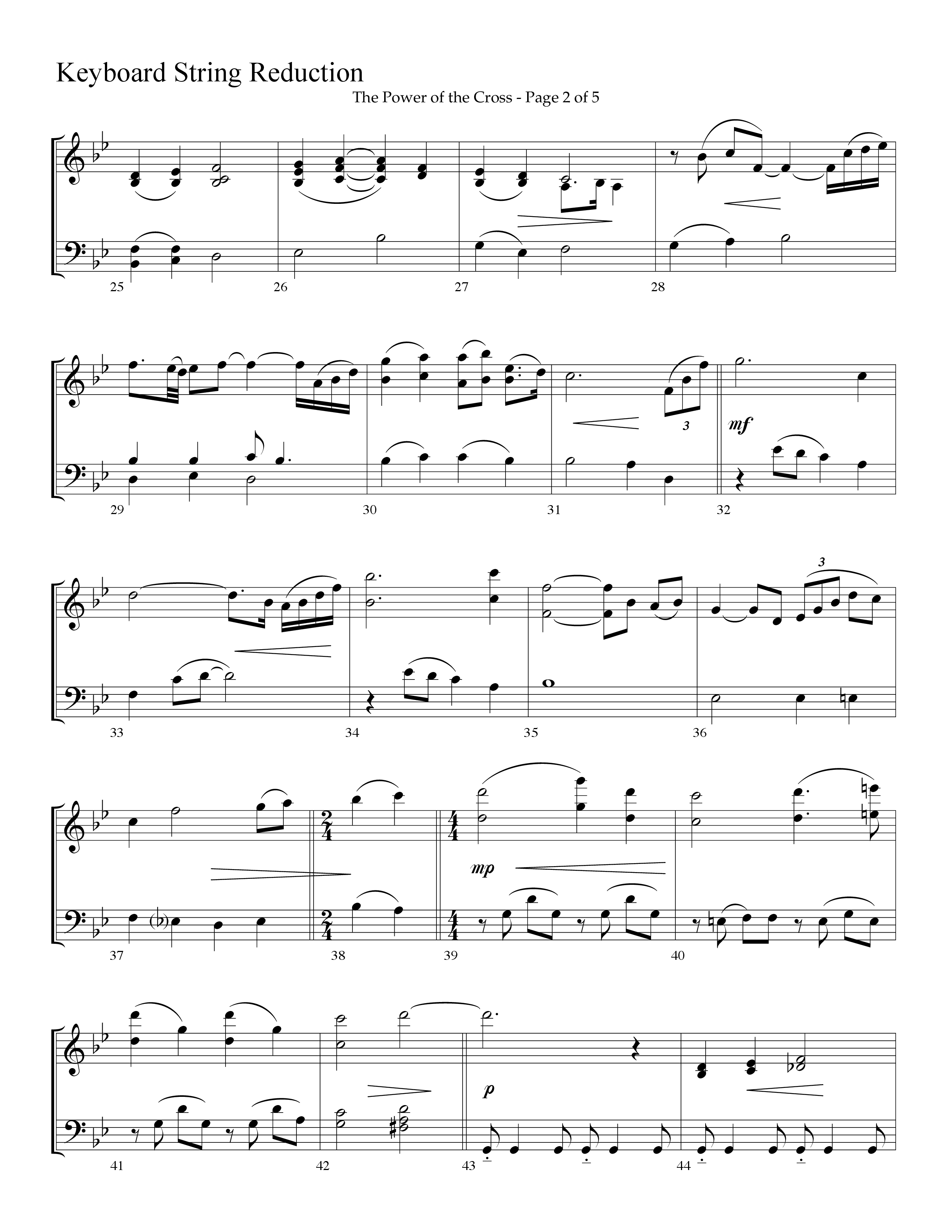 The Power Of The Cross (Choral Anthem SATB) String Reduction (Lifeway Choral / Arr. David Hamilton)