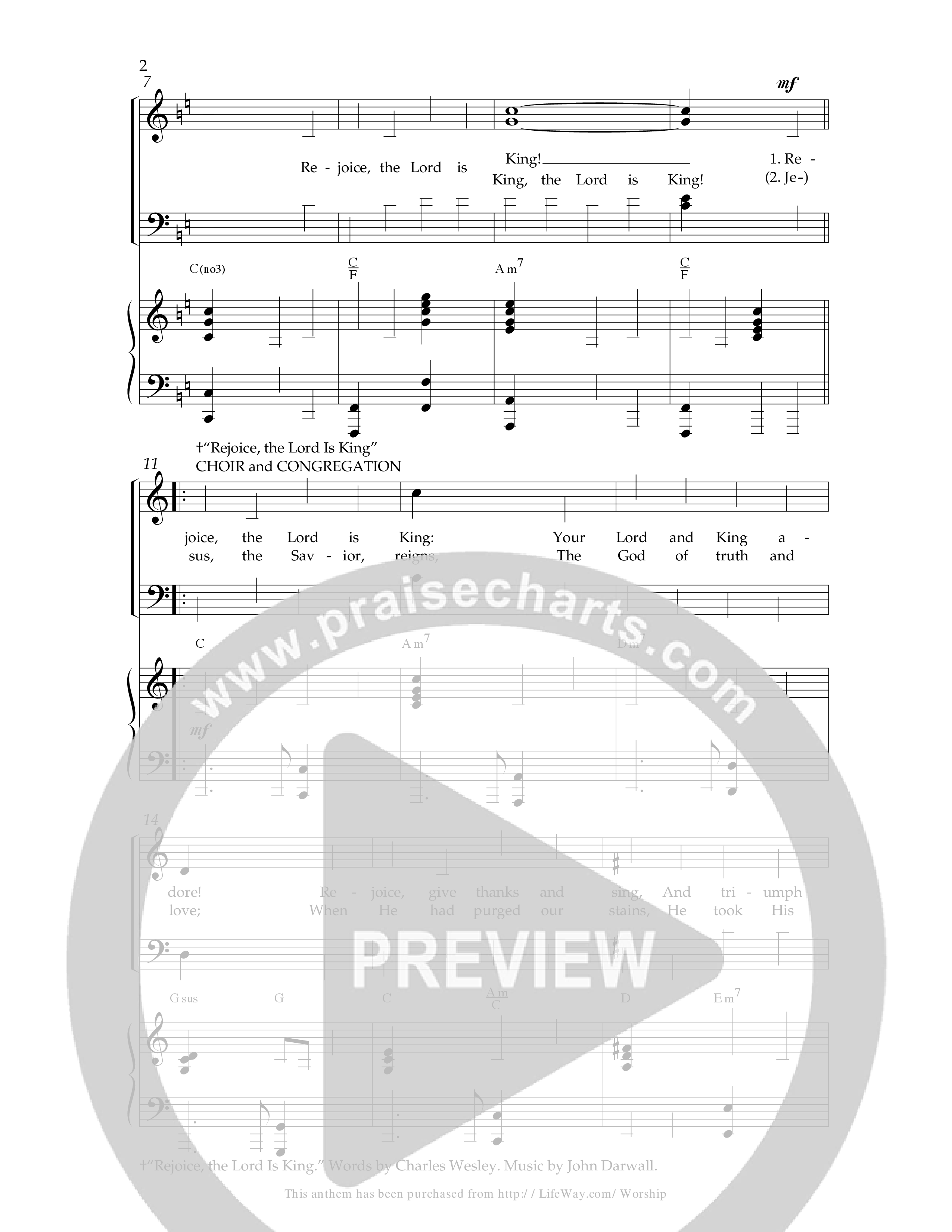 To The Risen King (7 Song Choral Collection) Song 8 (Piano SATB) (Lifeway Choral / Arr. Dennis Allen)