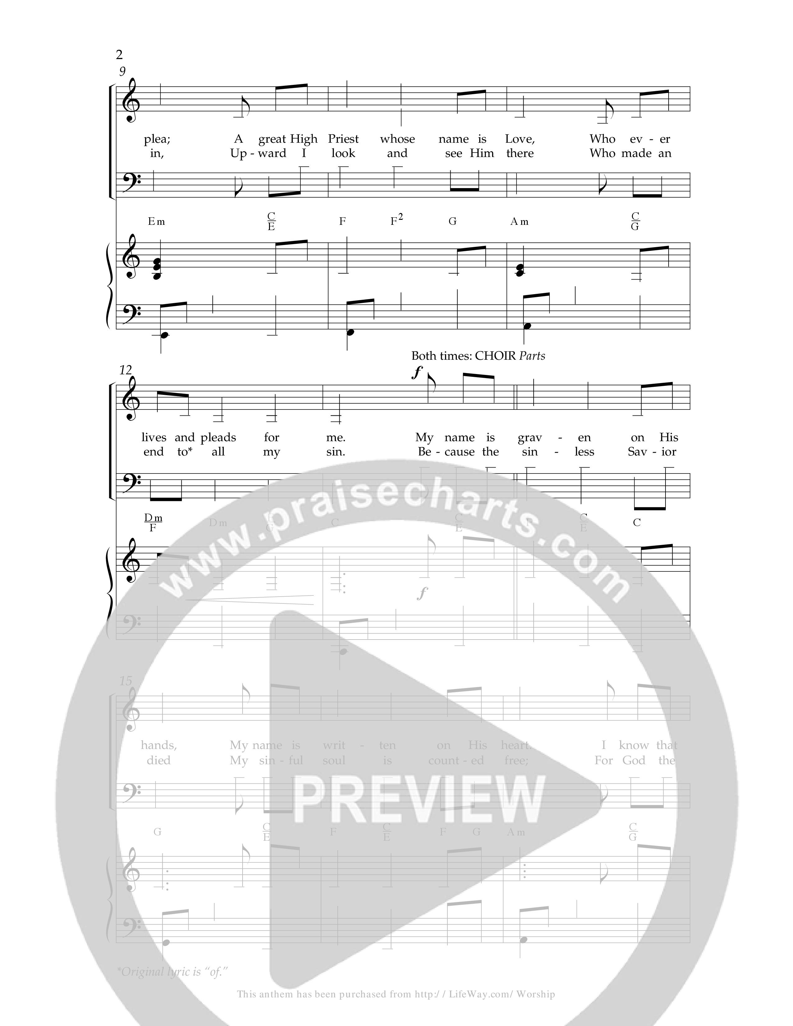 Before The Throne Of God Above (Choral Anthem SATB) Anthem (SATB/Piano) (Lifeway Choral / Arr. Dennis Allen)