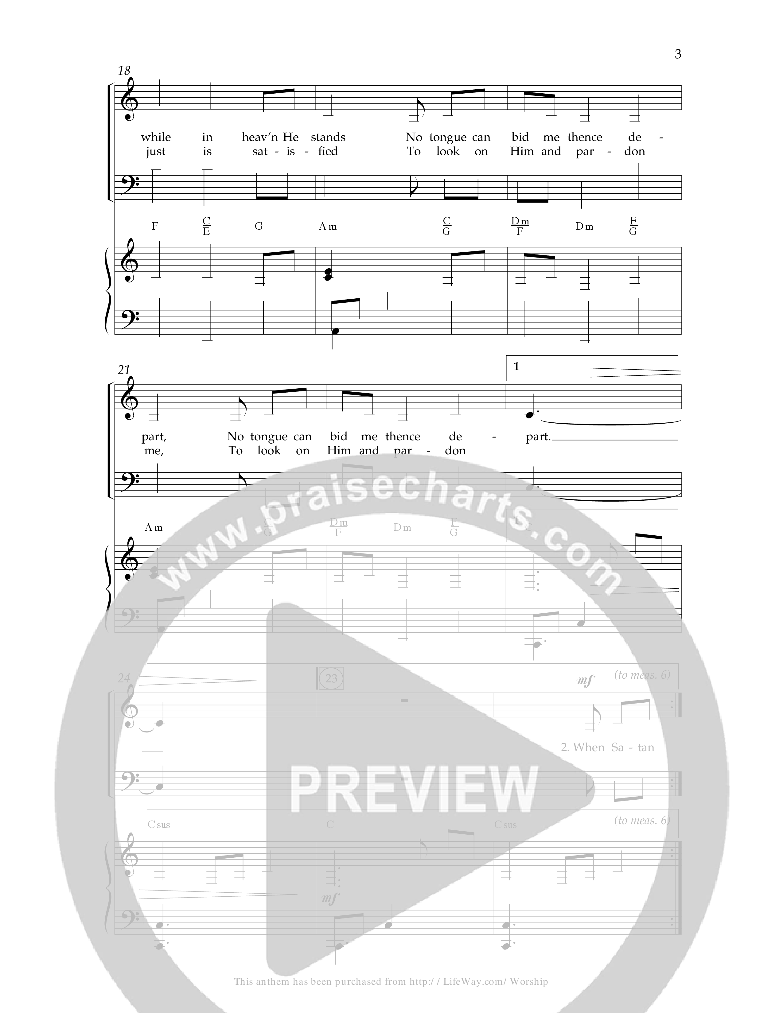 Before The Throne Of God Above (Choral Anthem SATB) Anthem (SATB/Piano) (Lifeway Choral / Arr. Dennis Allen)