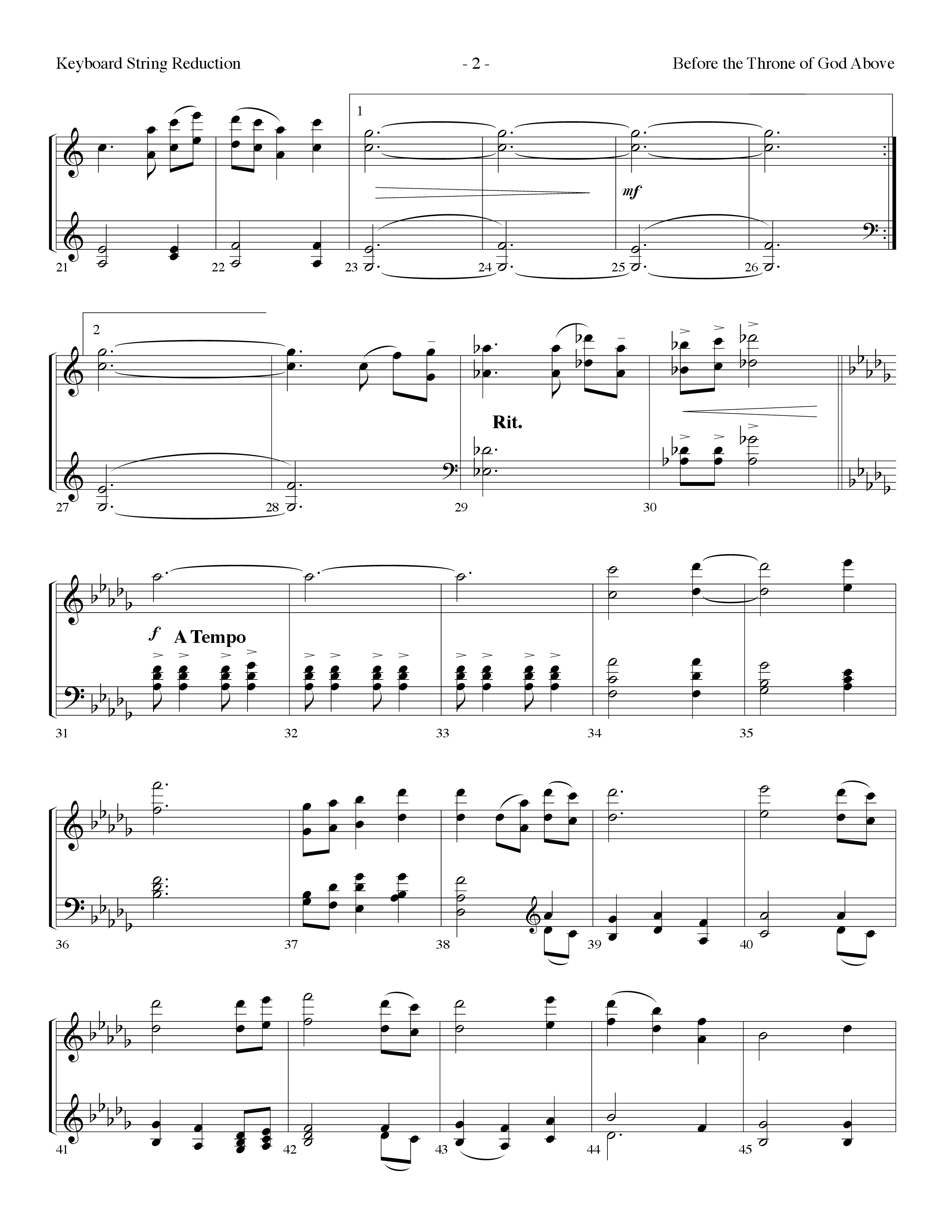 Before The Throne Of God Above (Choral Anthem SATB) String Reduction (Lifeway Choral / Arr. Dennis Allen)