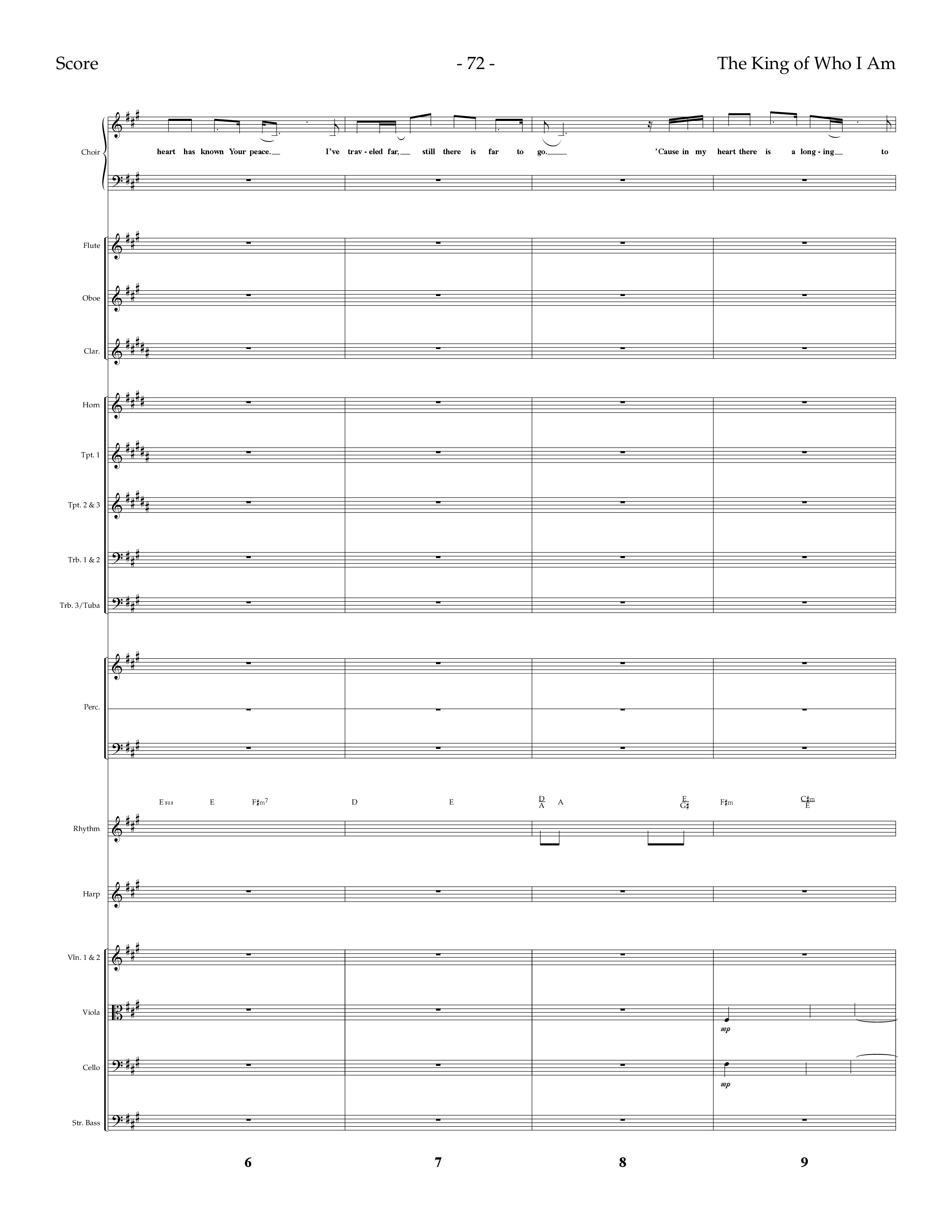 The King Of Who I Am (with You Are My King (Amazing Love)) (Choral Anthem SATB) Conductor's Score (Lifeway Choral / Arr. Dennis Allen)