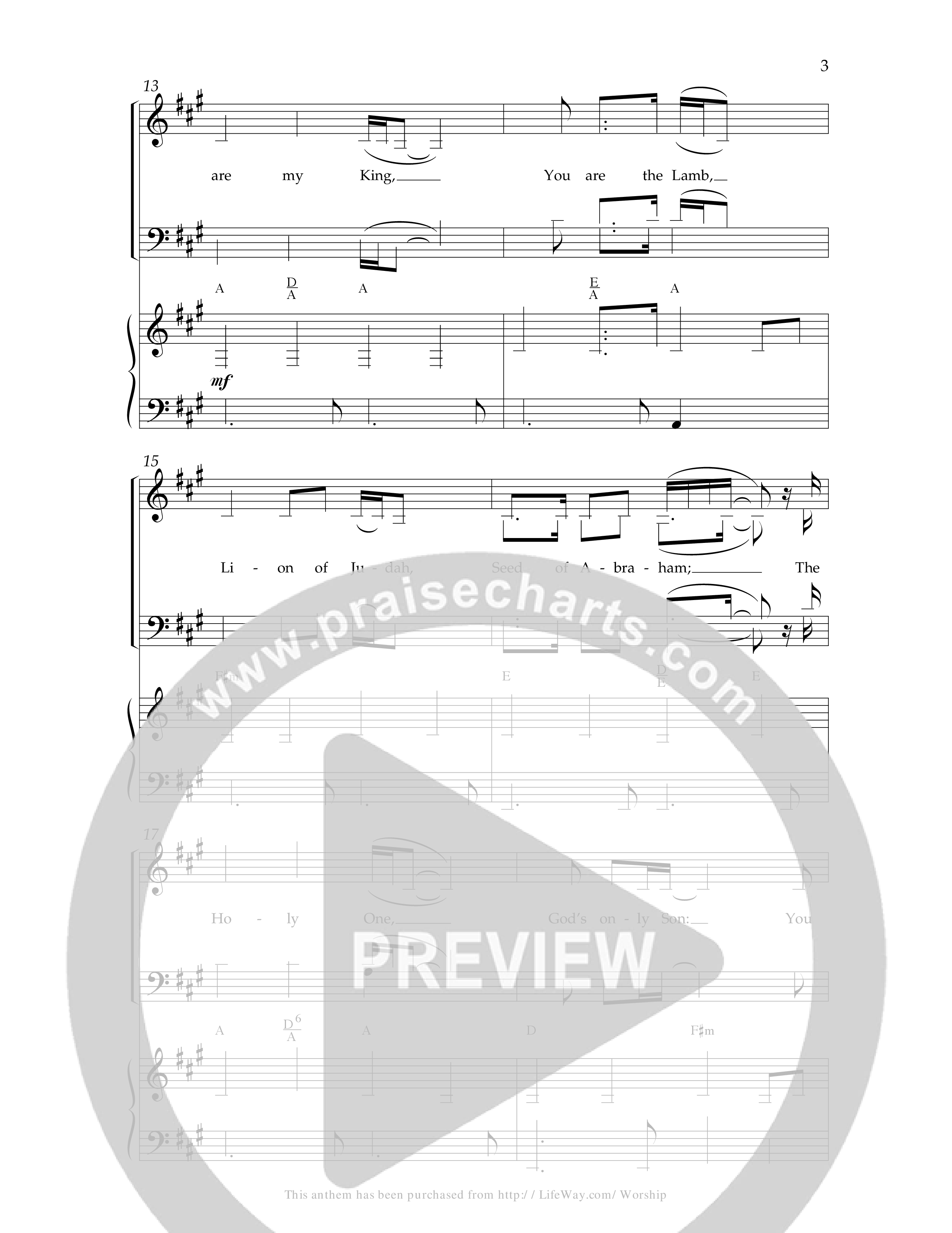 The King Of Who I Am (with You Are My King (Amazing Love)) (Choral Anthem SATB) Anthem (SATB/Piano) (Lifeway Choral / Arr. Dennis Allen)