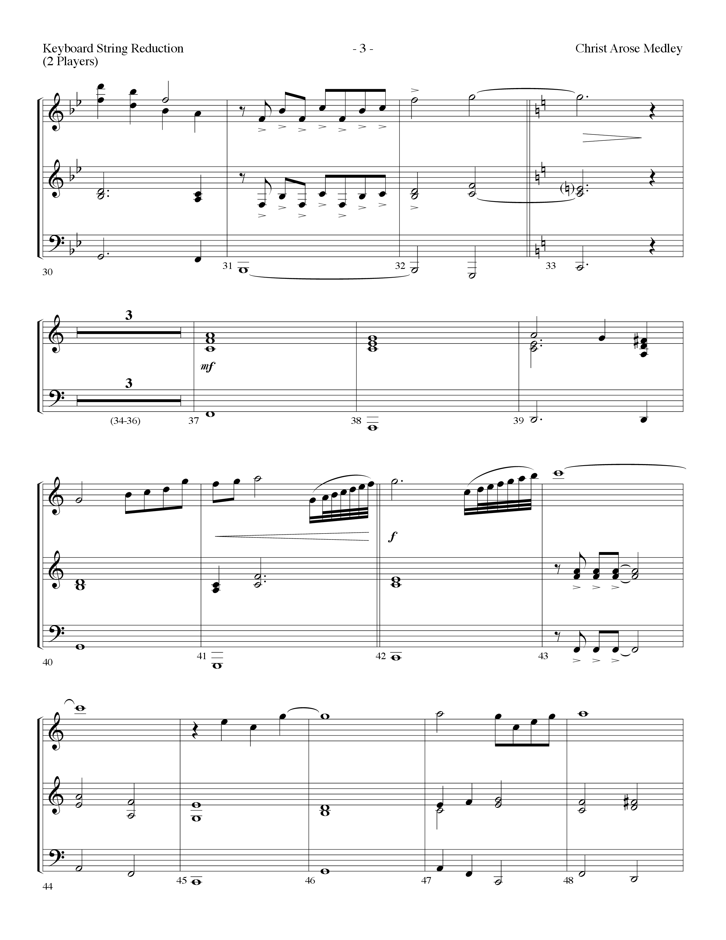 Christ Arose Medley (with Christ The Lord Is Risen Today, Victory In Jesus) (Choral Anthem SATB) String Reduction (Lifeway Choral / Arr. Dennis Allen)