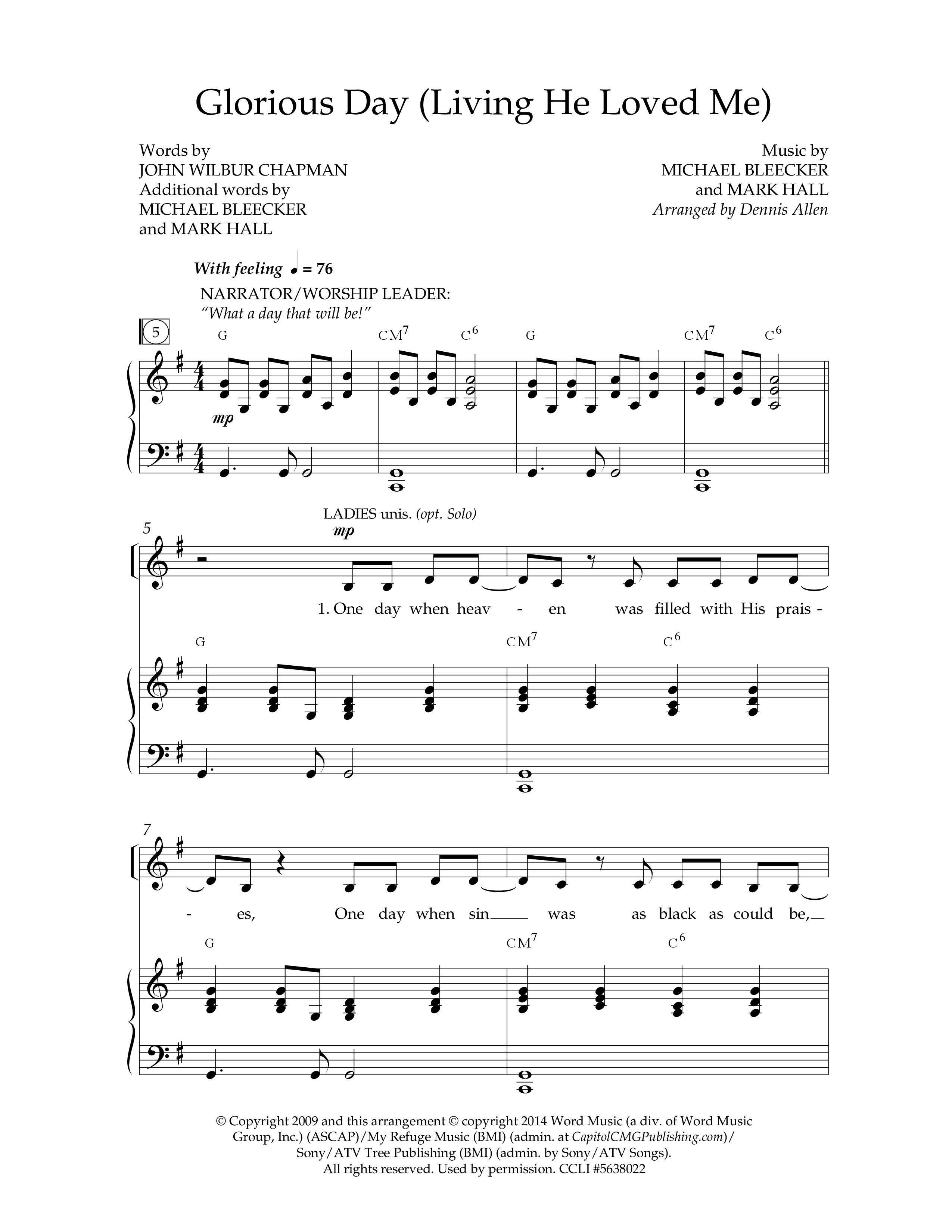 Your Grace Still Amazes Me (8 Song Choral Collection) Song 2 (Piano SATB) (Lifeway Choral / Arr. Dennis Allen)