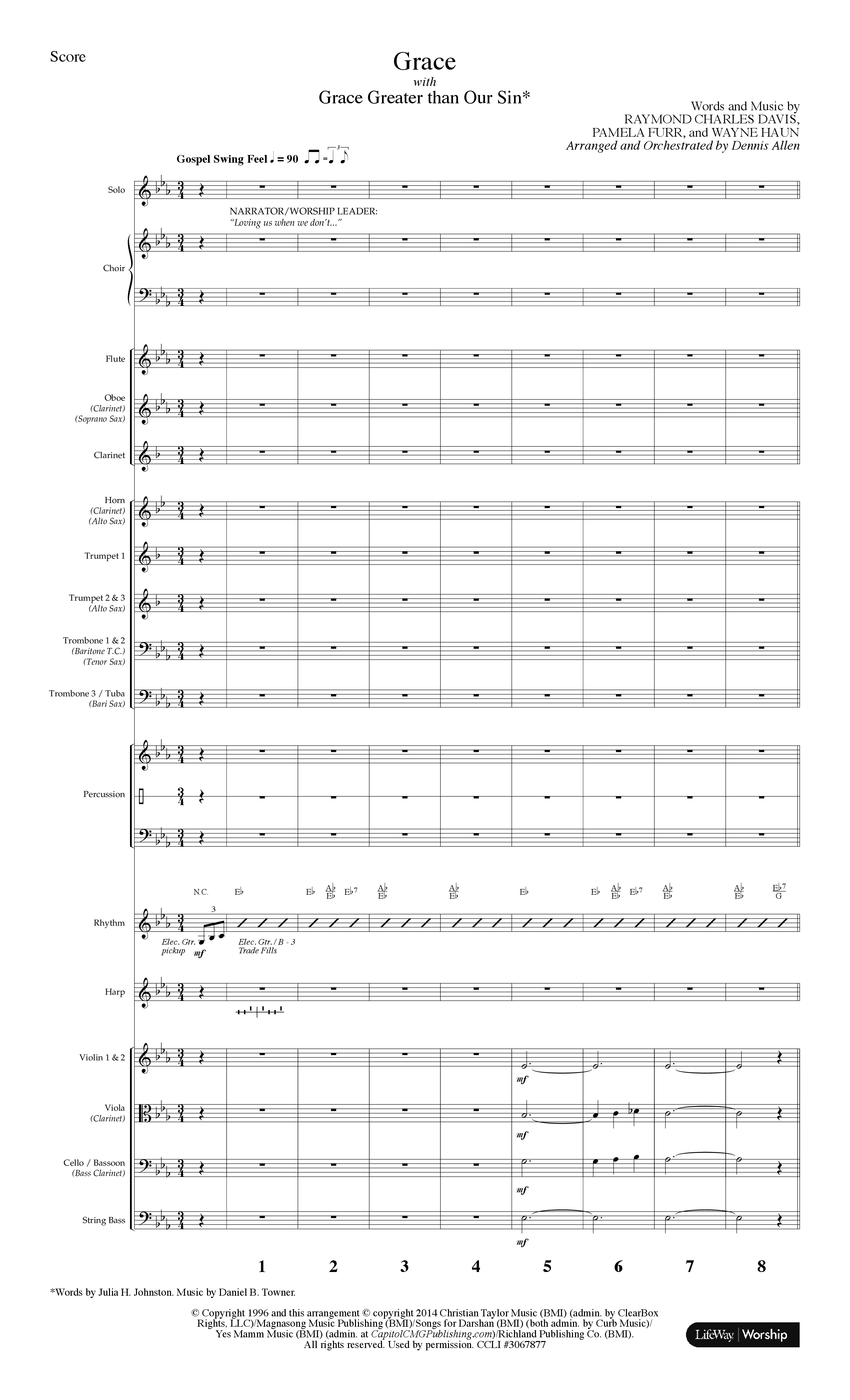 Your Grace Still Amazes Me (8 Song Choral Collection) Song 4 (Orchestration) (Lifeway Choral / Arr. Dennis Allen)